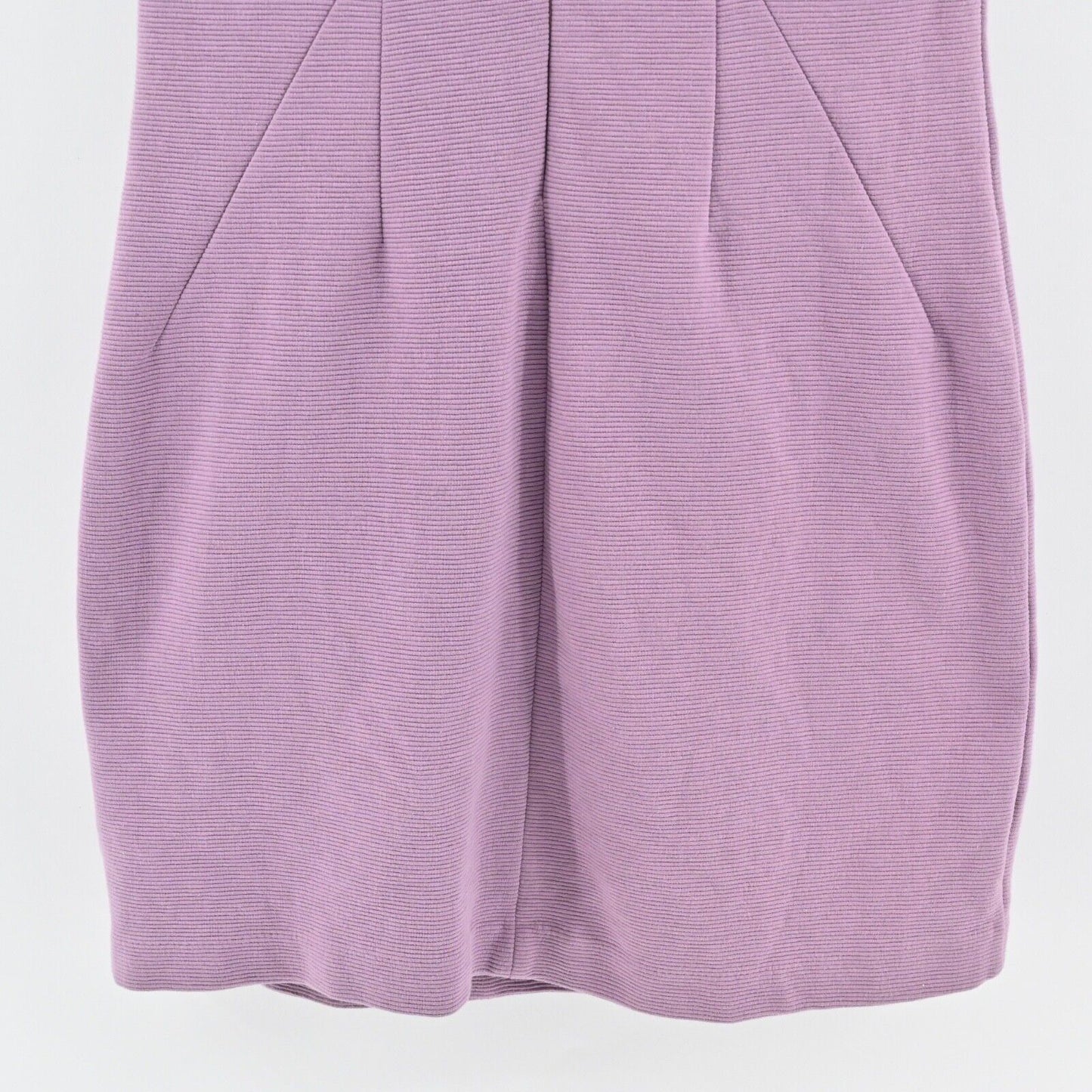 BODEN Dress Size 10P Purple Cotton High Neck Short Sleeve Betty Ottoman Sheath