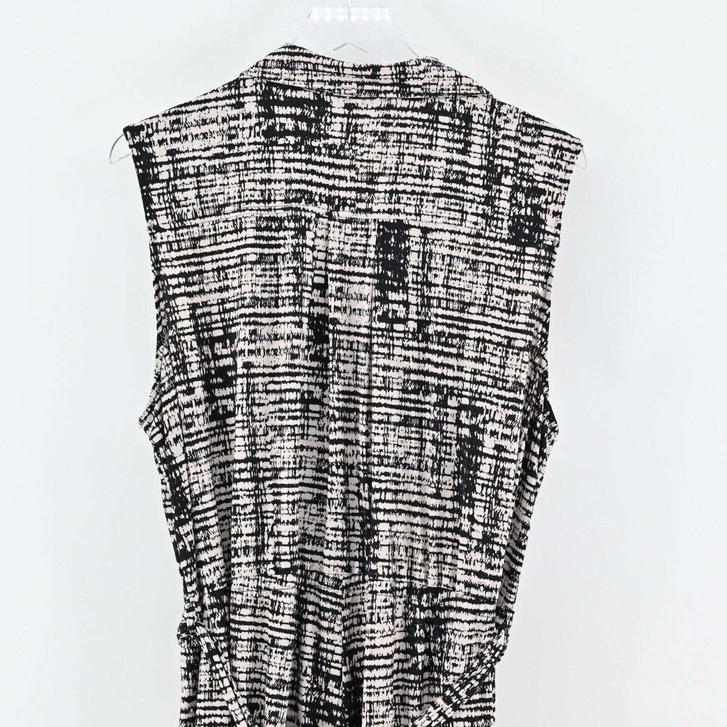 CALVIN KLEIN Jumpsuit Womens Size XXL Sleeveless Wide Leg Printed Stretch Zip