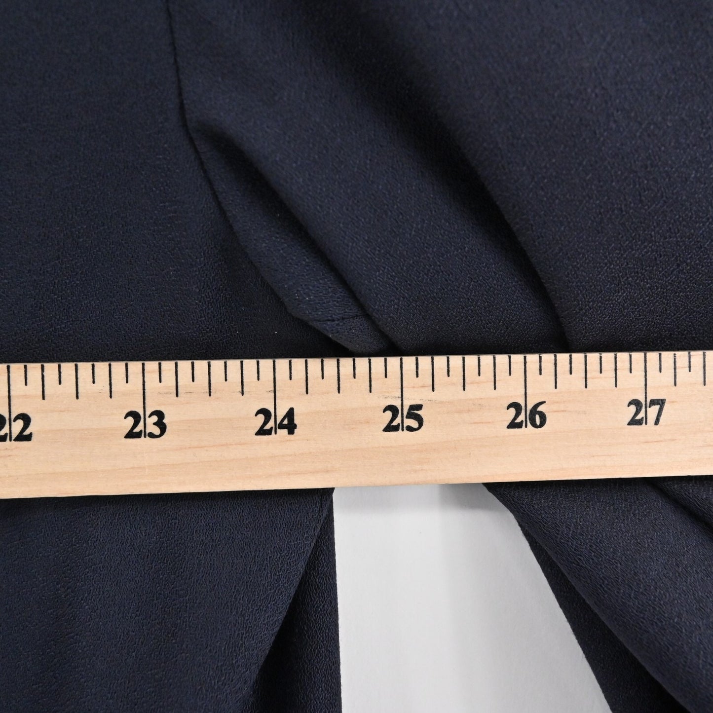 Vtg ZANELLA Jacket Womens Size 42 Solid Dark Navy Wool Collared Chore Shacket