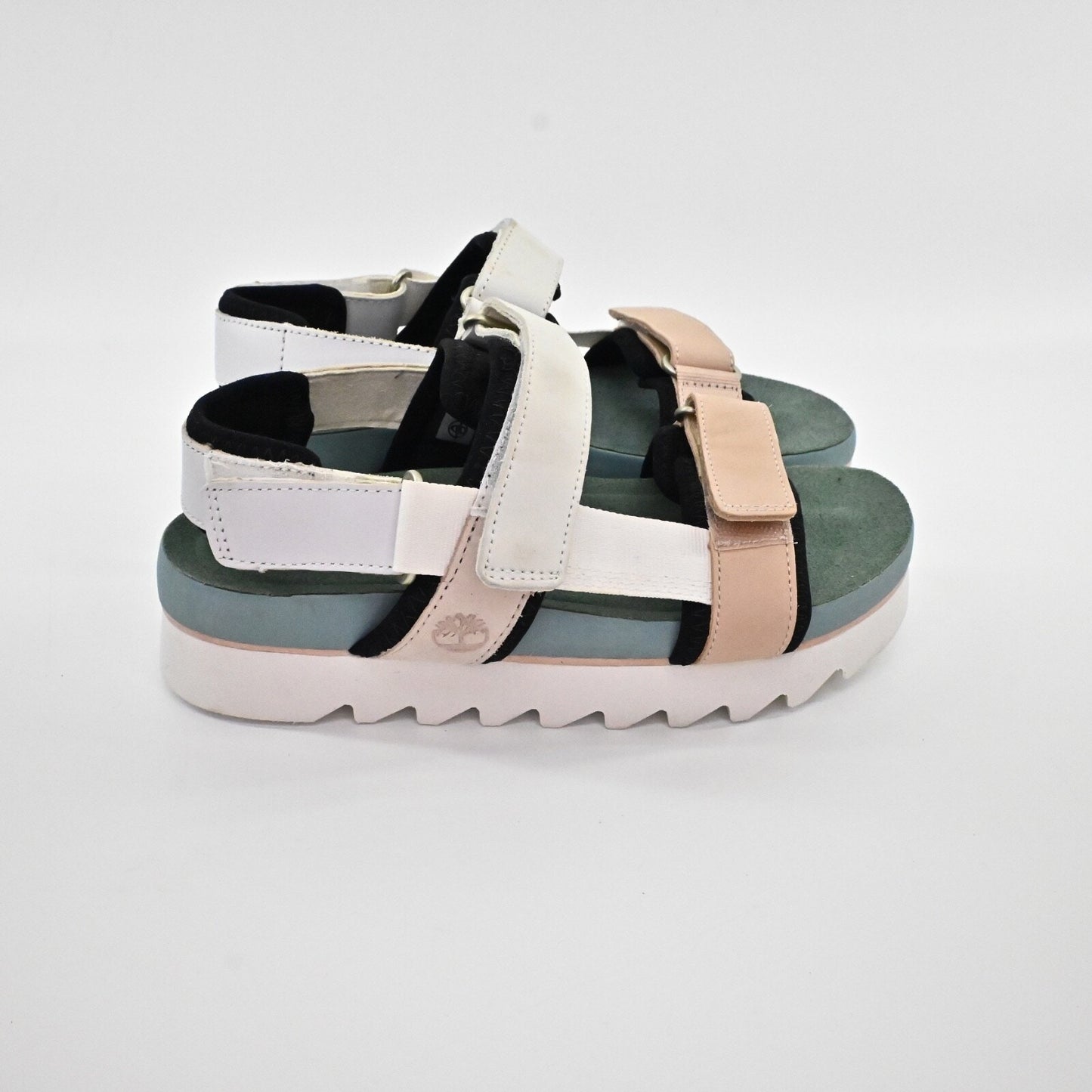 TIMBERLAND Womens Santa Monica Sporty Sunrise Sandals Sz 6.5 Colorblock Platform