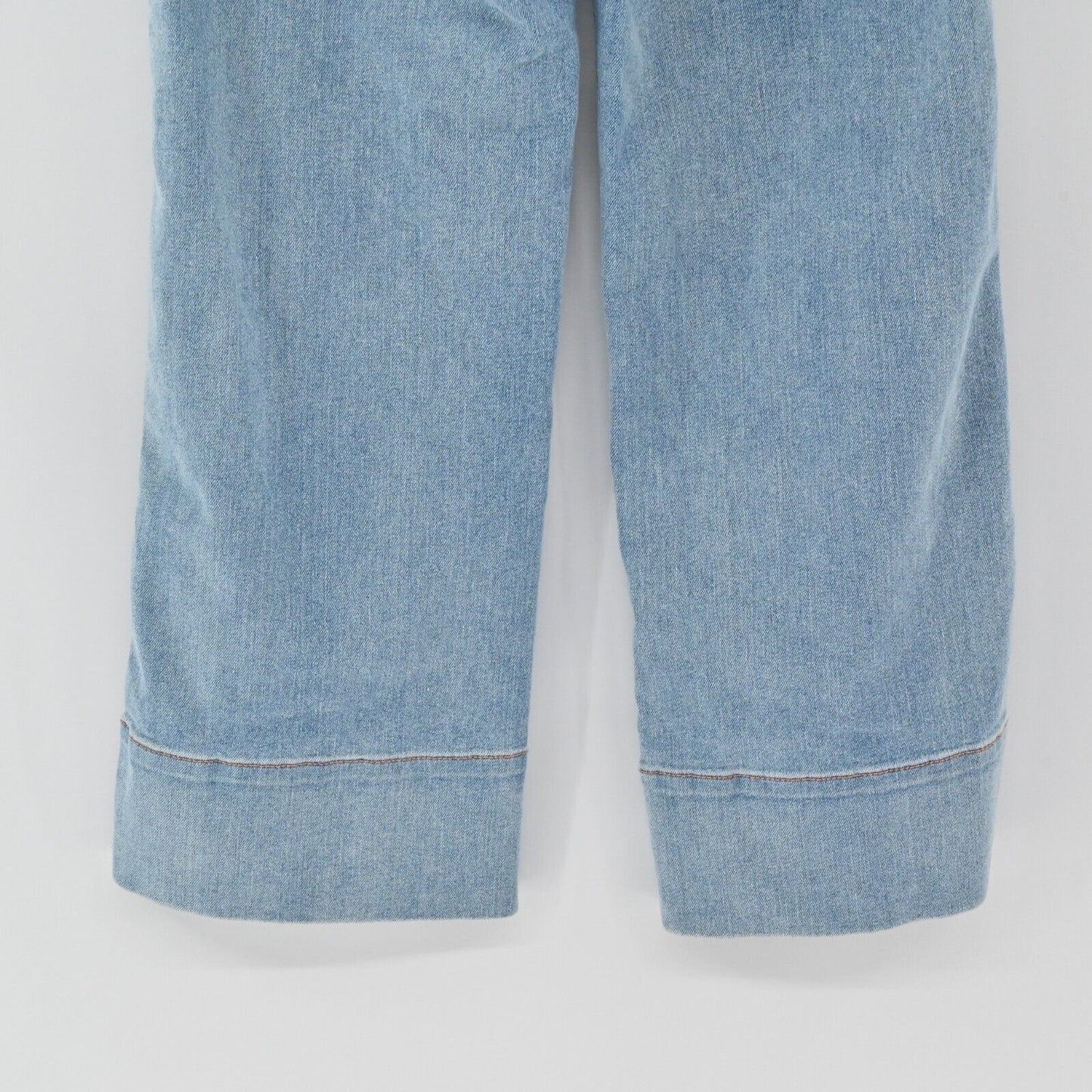 CURRENT ELLIOTT Jeans Womens 8 Braided High Waisted Cropped Blue Denim Western