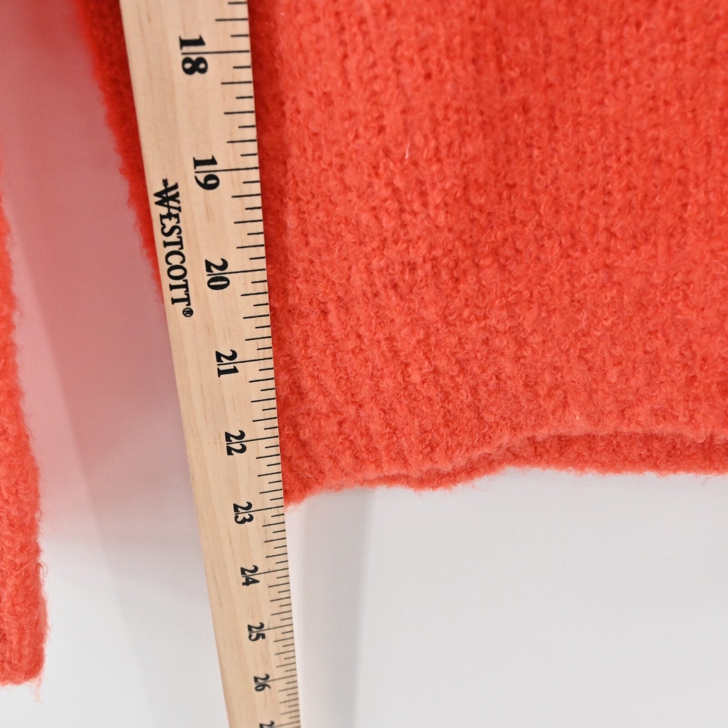 LOVERS FRIENDS Sweater Womens Size XS Wool Blend Coral Mock Neck Knit Top Cozy