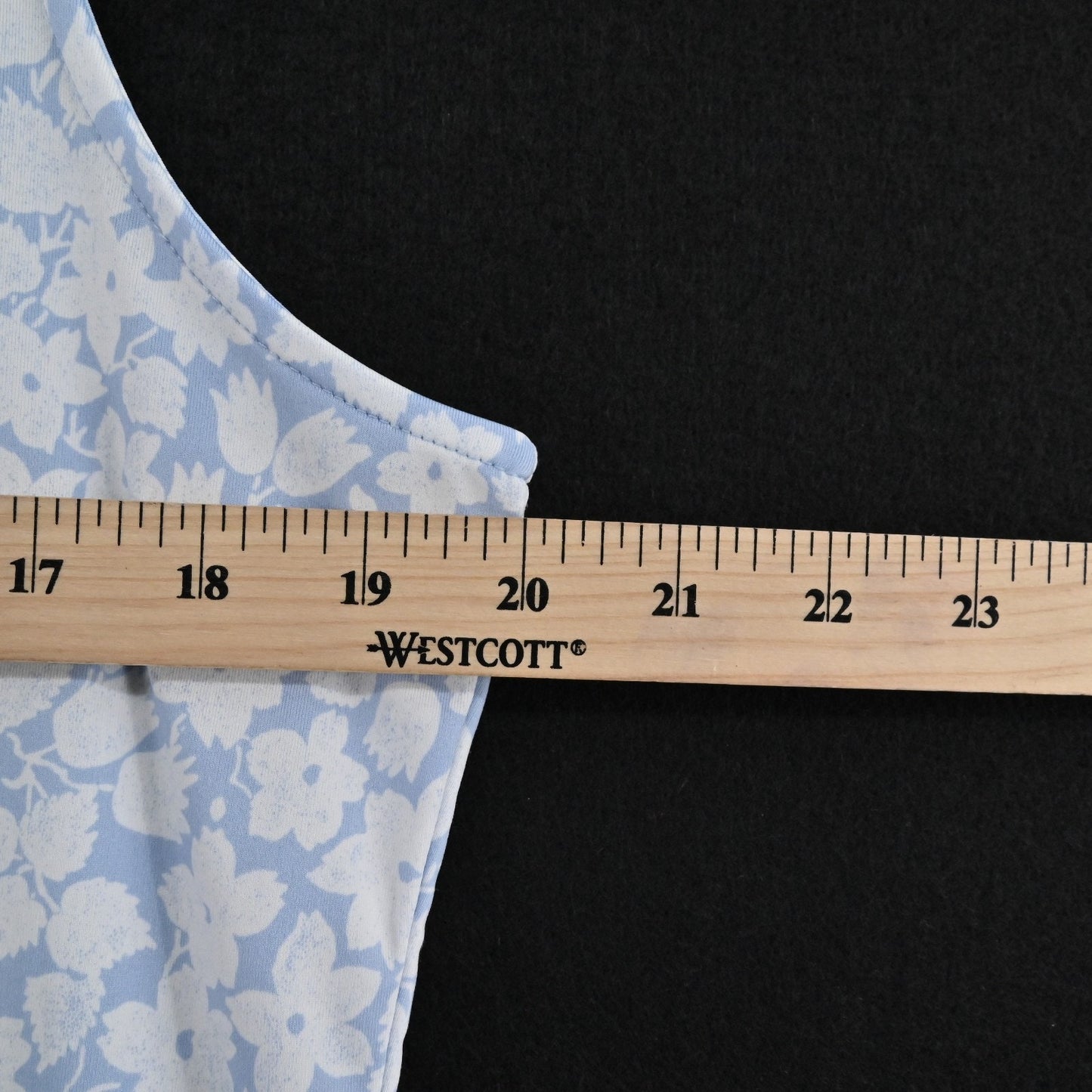 Laura Ashley Womens Polo Shirt Top Size M Sleeveless Blue Floral Golf Tennis