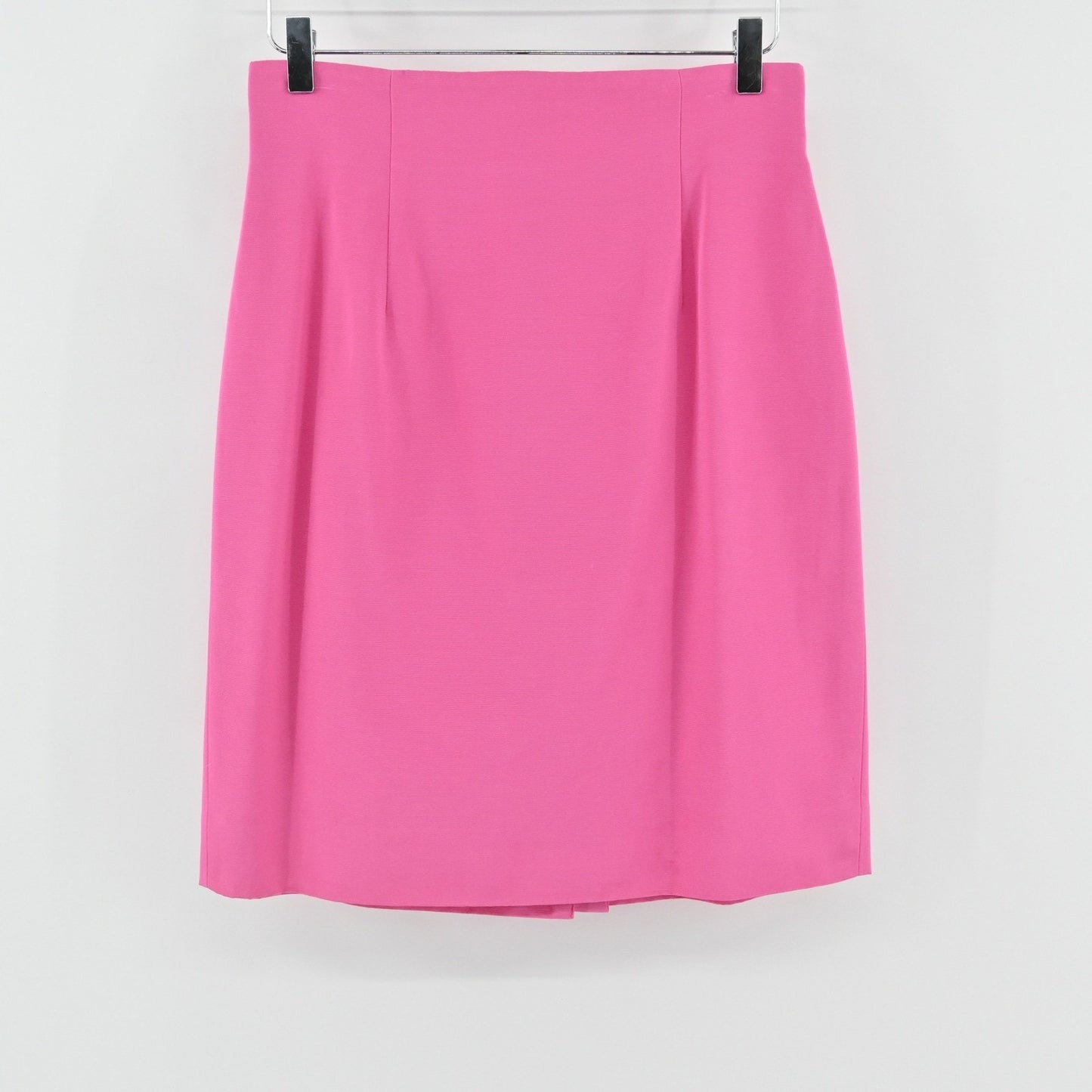 Vtg 90s Dana Buchman Skirt Suit Set Size 8/10 Pink Cotton Academia Preppy Career