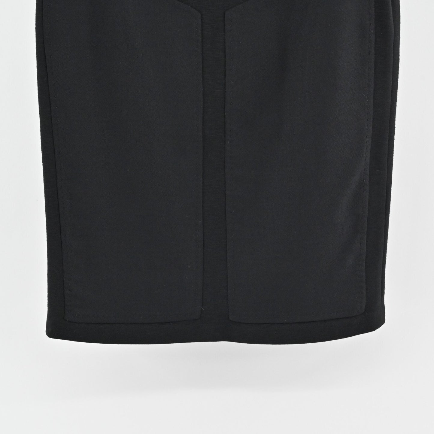 DIANE VON FURSTENBERG Skirt Sz 4 Black Combo Wool Blend Straight Pencil Classic