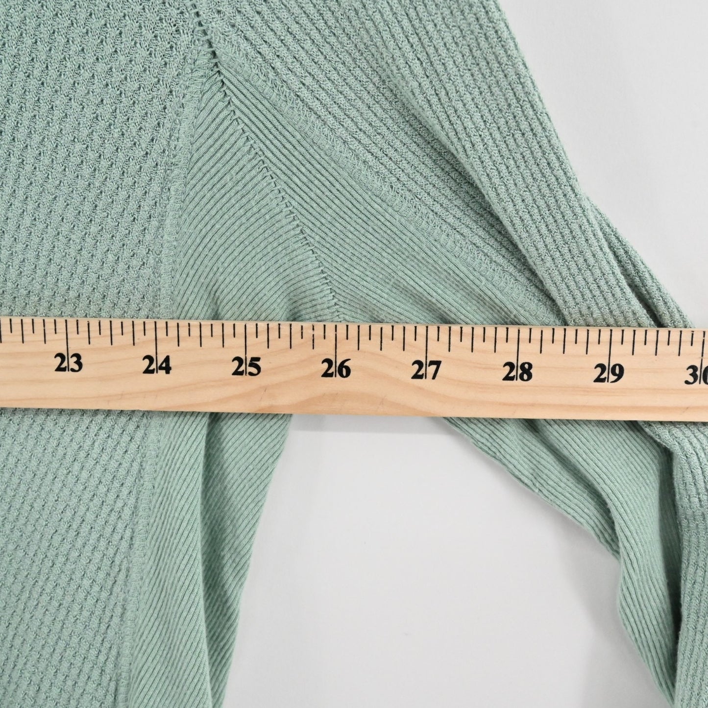 Free People Womens Malibu Waffle Thermal Top Size M Mint Seafoam We The Free