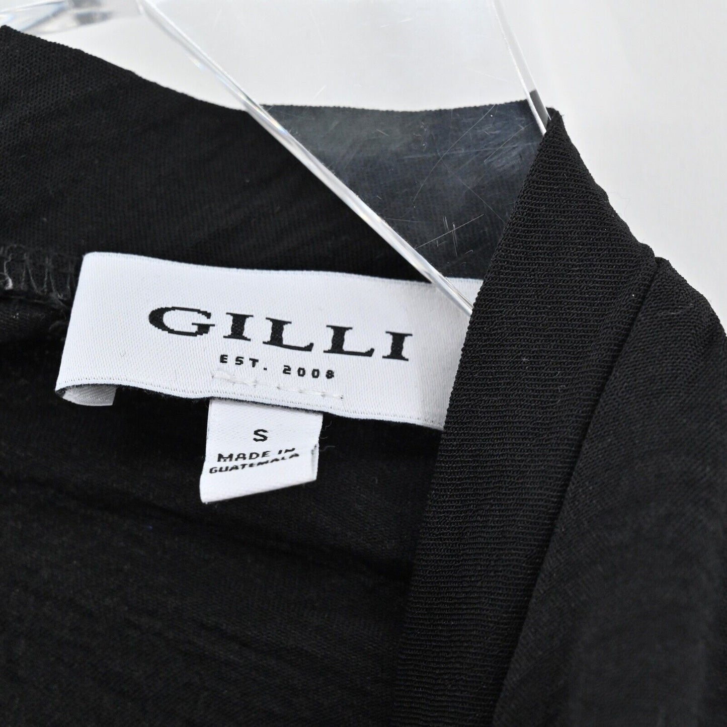 GILLI Jumpsuit Womens Size S Black Sleeveless Mock Neck Drawstring Waist Jogger