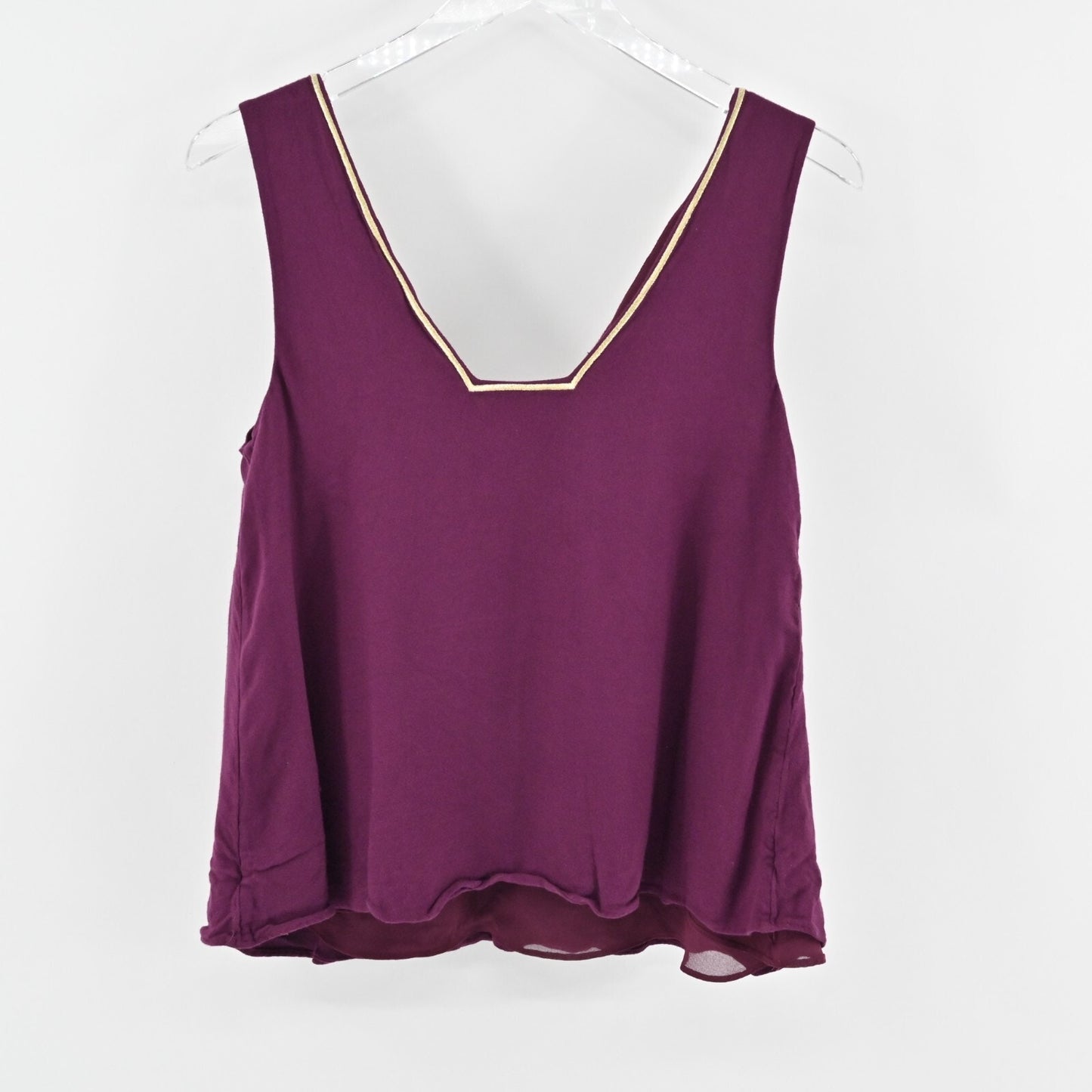LILLY PULITZER Owen Shiraz Top Womens Size S Sleeveless VNeck Embroidered Blouse