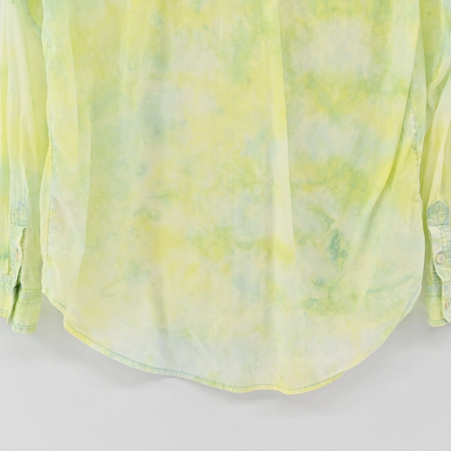 ANTHROPOLOGIE Top Womens Size M Pilcro Cate Tie Dye Button Up Long Sleeve Pocket