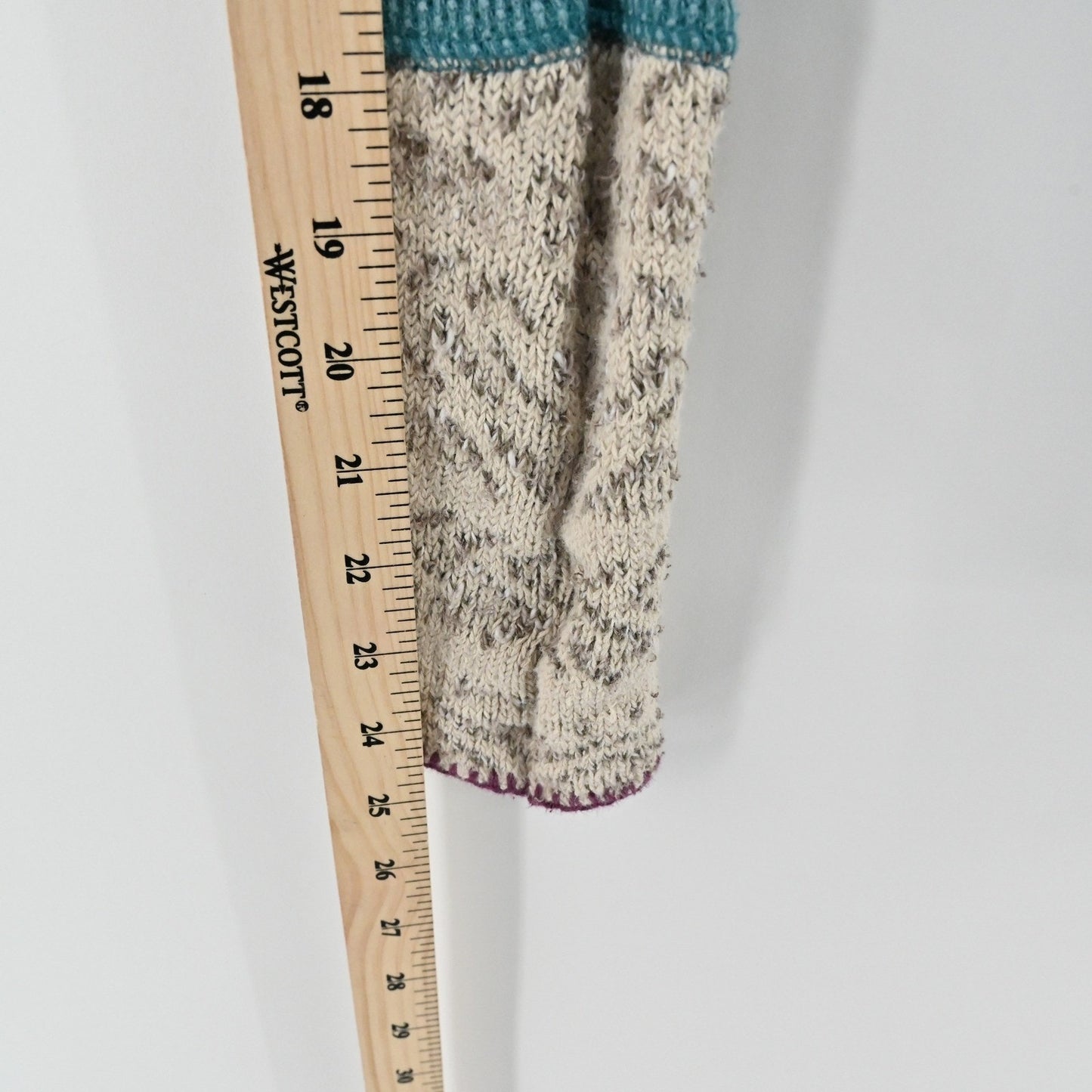 Free People Womens Apline Top Size XS Teal Thermal Waffle Knit Cuff Henley Boho