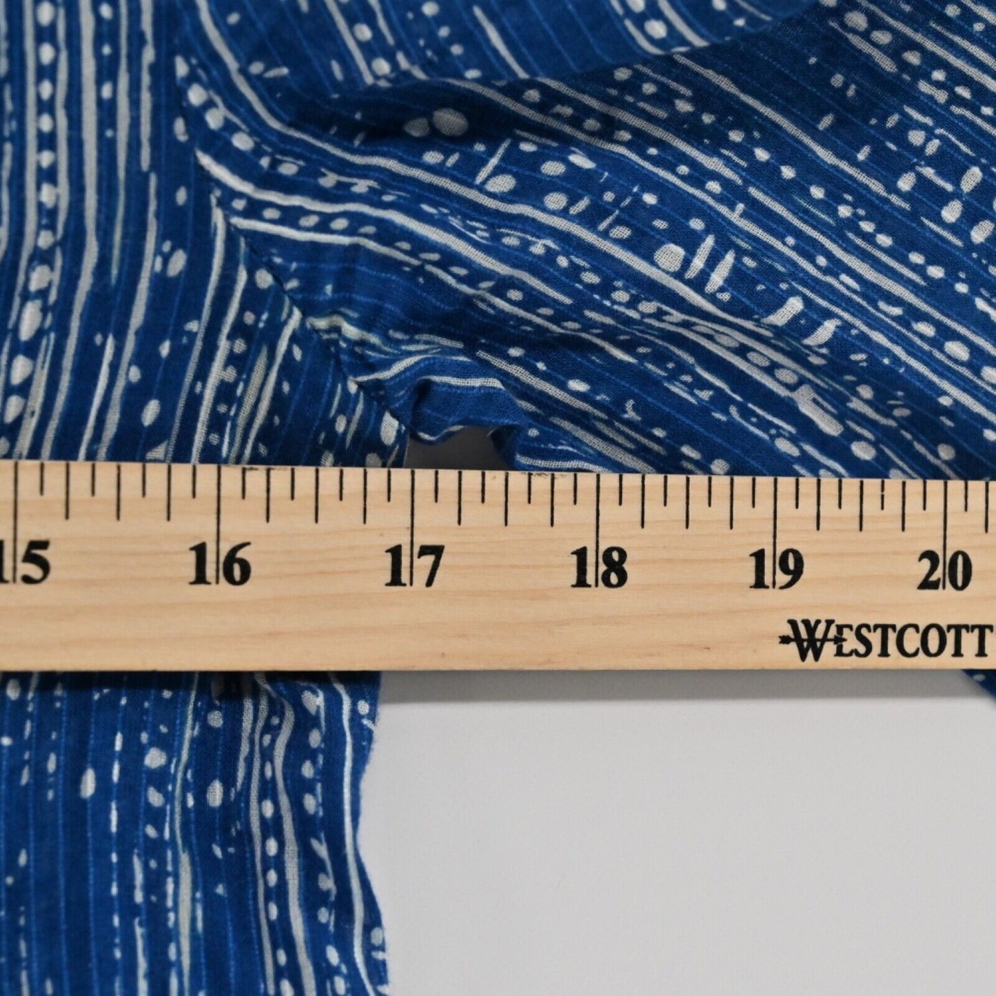 ANTHROPOLOGIE Top Womens Size 0 MAEVE Blue Stripe 100% Cotton Orchid Island Boho