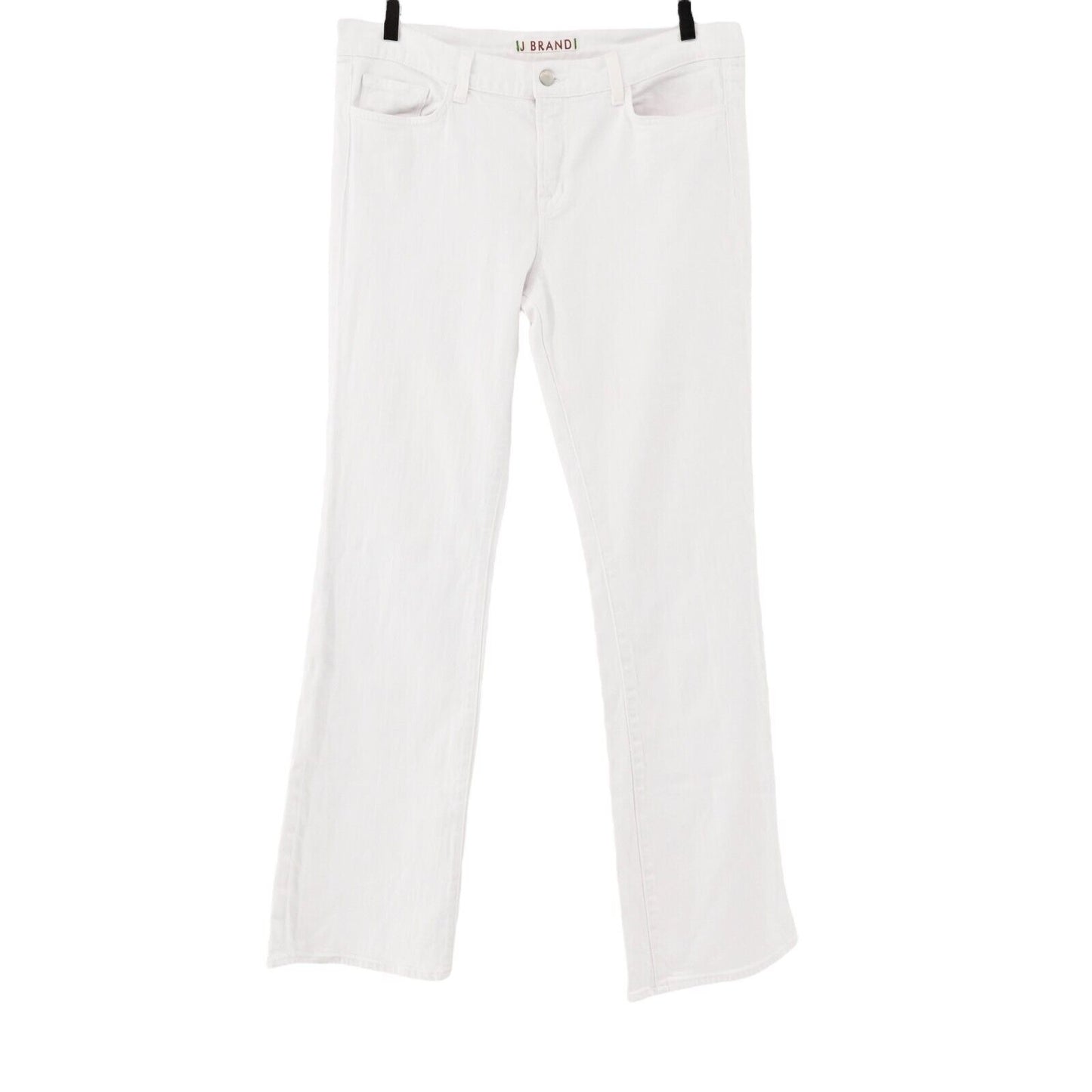 J BRAND Jeans Womens Size 32 White Denim Bootcut Mid Rise Classic Casual Coastal