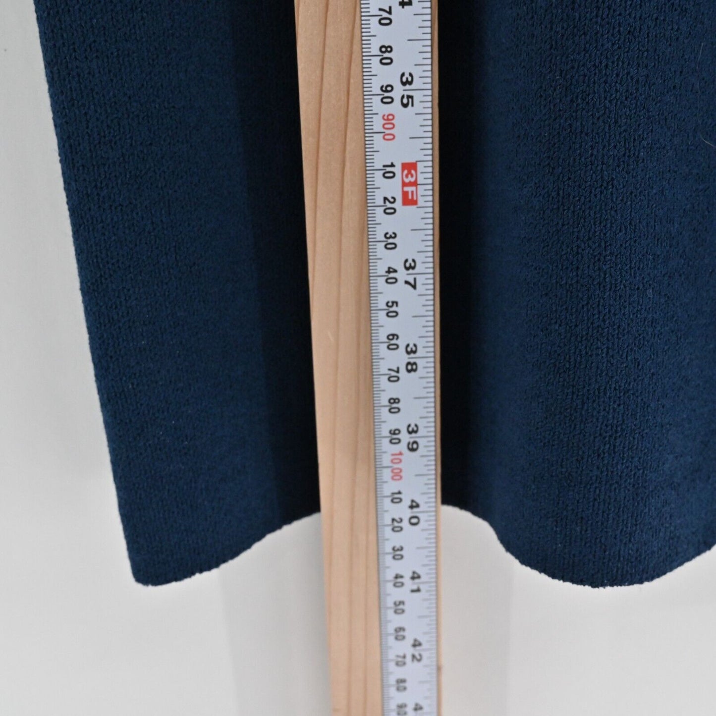 ST JOHN Dress Sz 8 Santana Knit Navy Sleeveless Wool Scoop Neck Corpcore Office