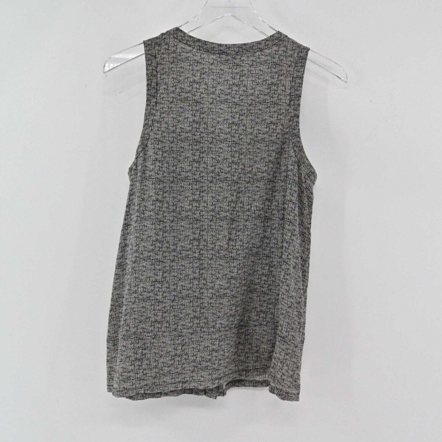 JOIE Top Womens Size S Black White Polka Dot Button Front Sleeveless Minimalist