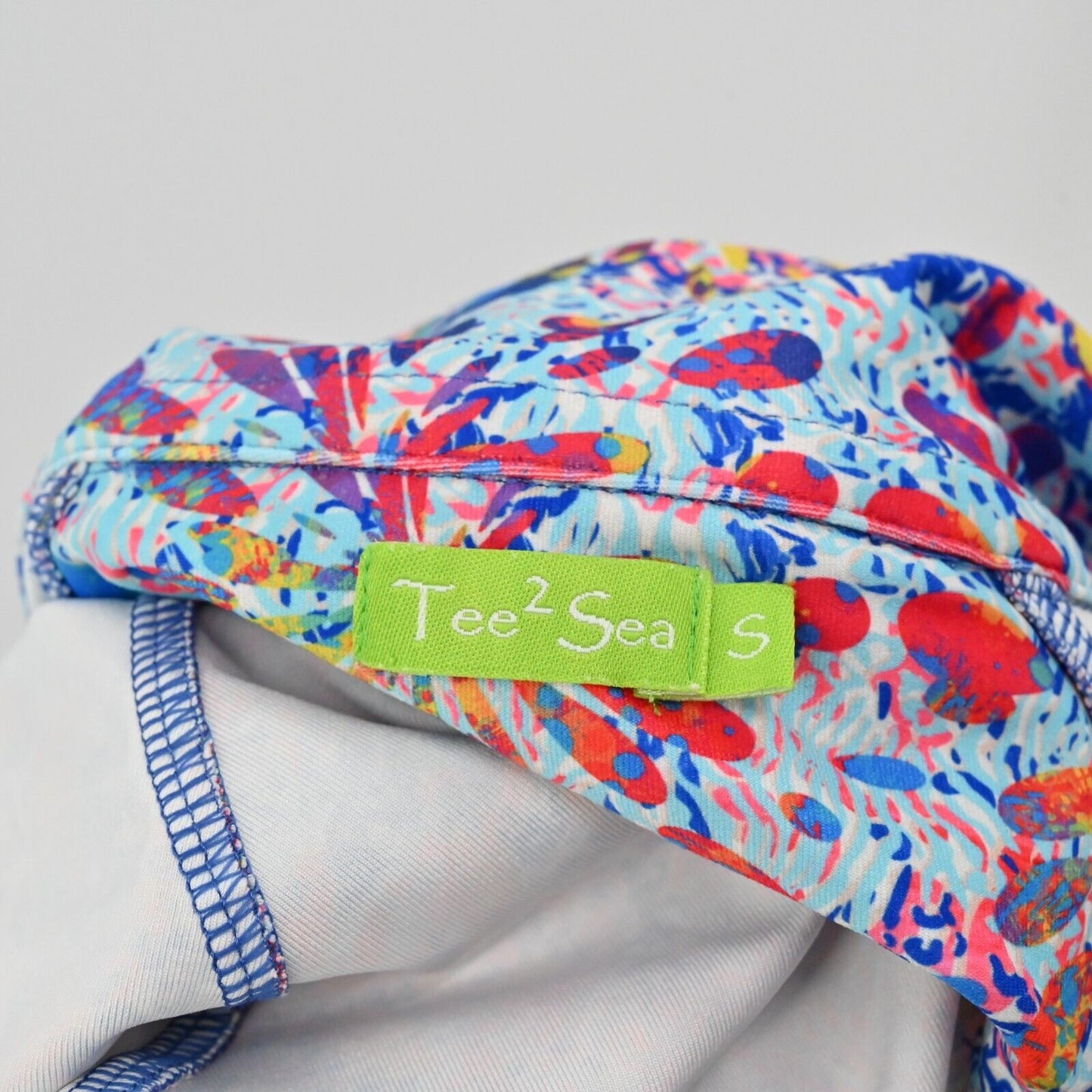 TEE 2 SEA Jacket Womens Size S Multicolor Printed Long Sleeve Mock Neck Zip Up