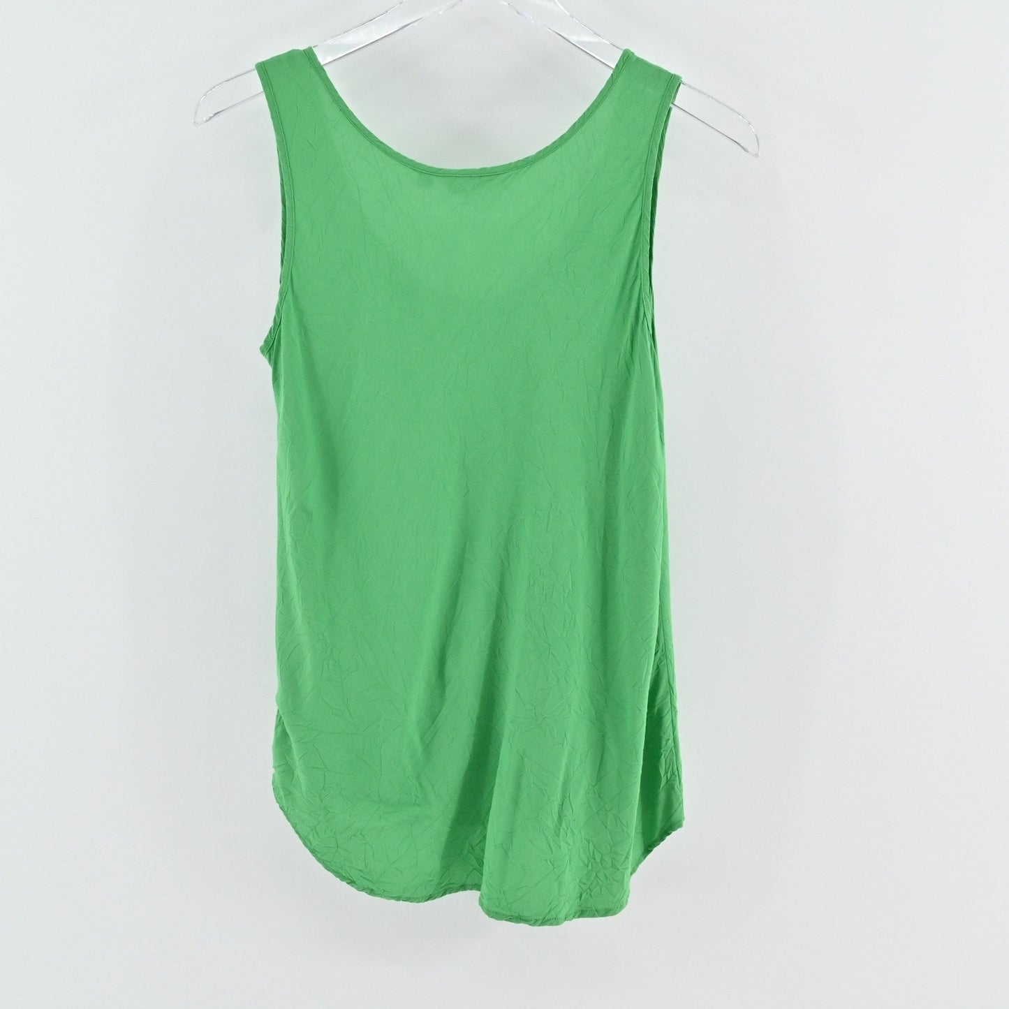 Jams World Womens Tank Top Size S Green Minimalist Clean Girl Casual Blouse USA