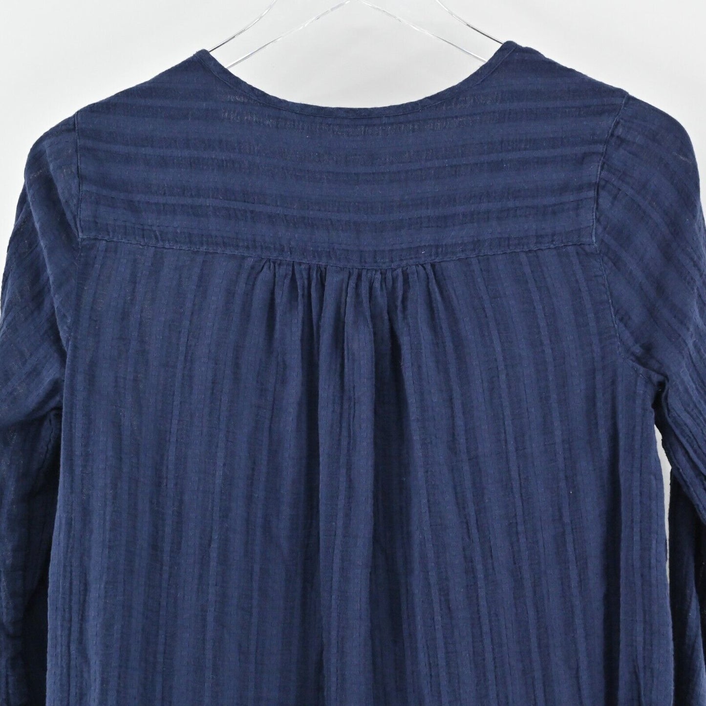 LILLY PULITZER Top Womens Size XS Nalani True Navy Swing Tunic Cotton Blouse