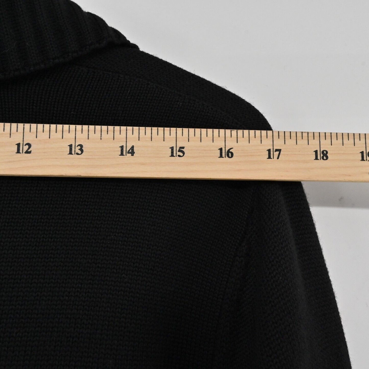 Vtg ESCADA Jacket Womens EUR 40 / M Black Wool Knit Cardigan Gold Button Capsule