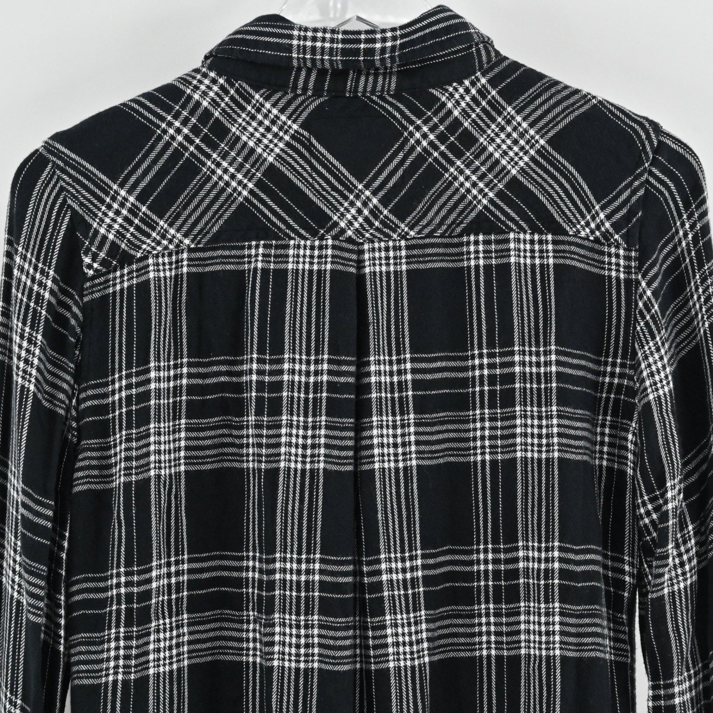 Rails Womens Hunter Plaid Top Size S Grunge Western Black White Button Shirt
