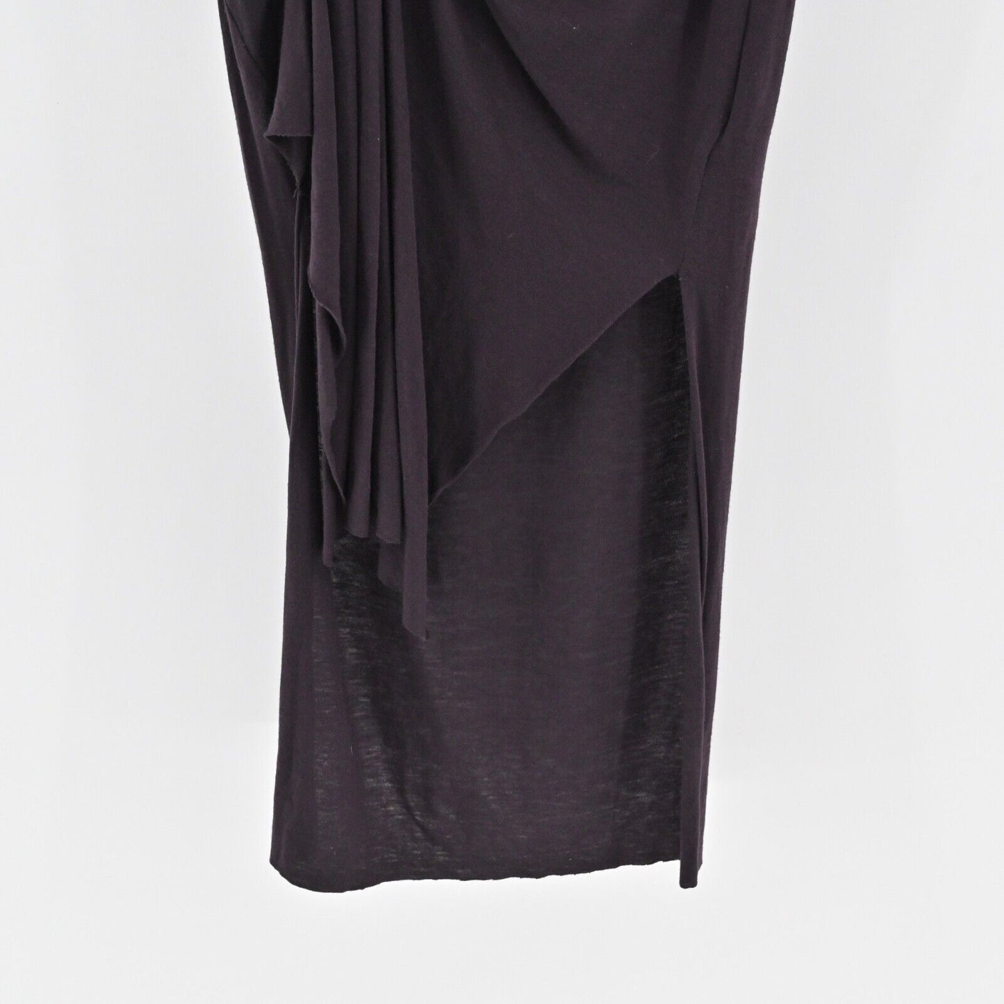 ALLSAINTS Dress Size S Purple Wool Blend Sleeveless Ruched Riviera Jersey Shift