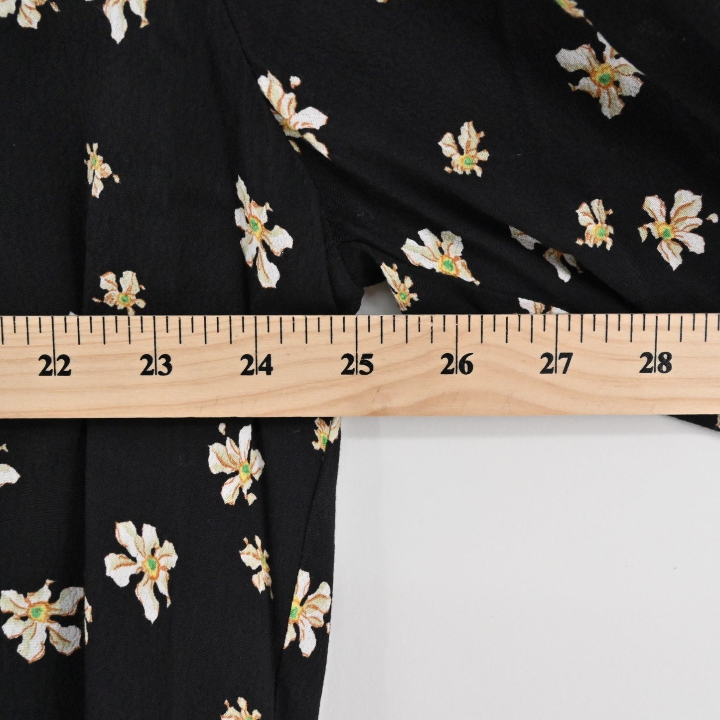 WHISTLES Edelweiss Dress Size 10 Floral Black Ruffle Mini Feminine Romantic