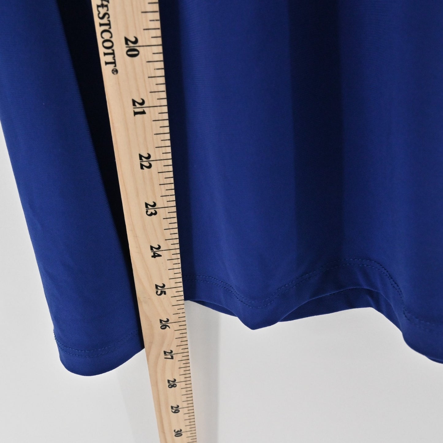 Clara Sunwoo Womens Tie Neck Cobalt Blue Top Sz XL Bow Blouse Capsule Regal NEW
