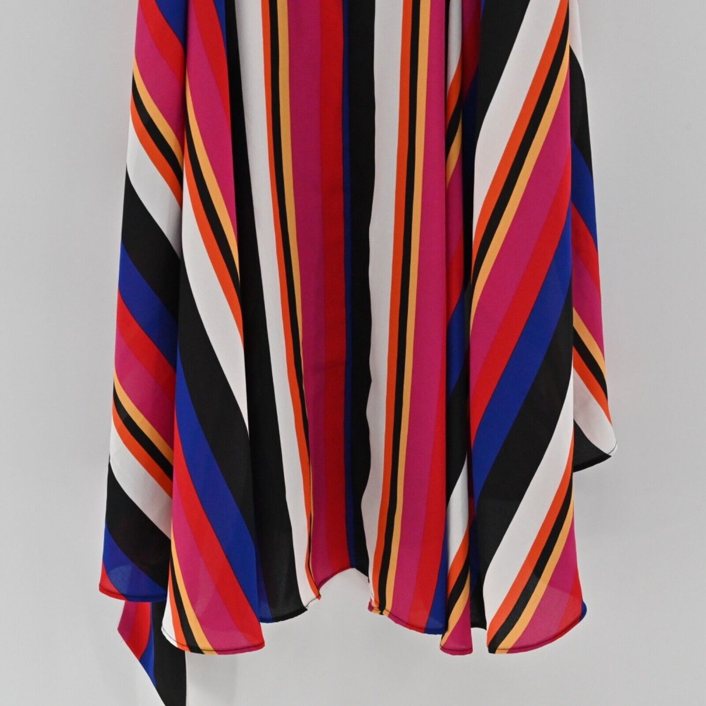 CITY CHIC Dress Womens Size L/20 Stripe VNeck Spaghetti Strap Embracing Wrap NEW