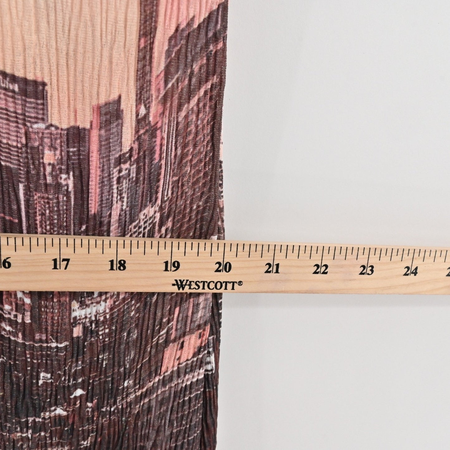 Urban Outfitters Lowkey Sleeveless Midi Dress Sz XL Crinkle Stretch City Skyline