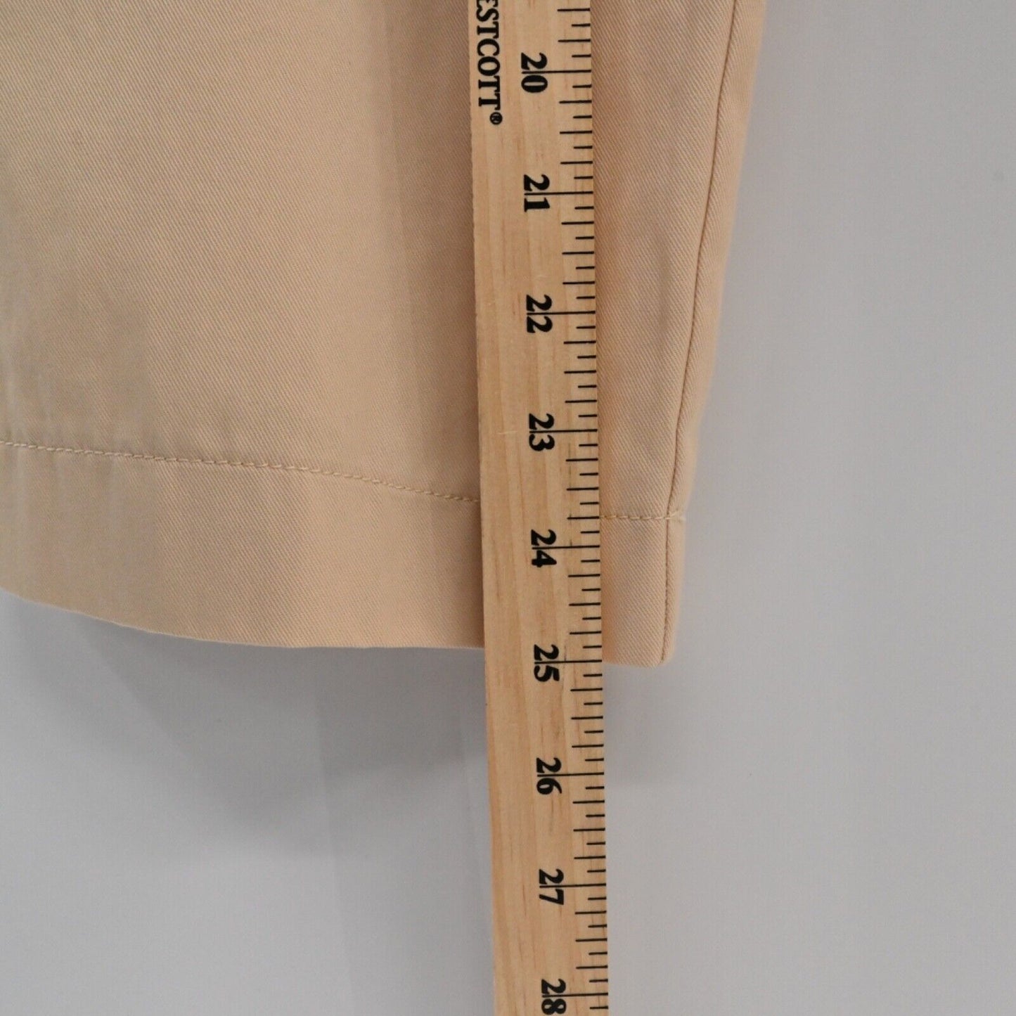 ZARA Pants Womens Sz XL Peach Cotton Blend High Rise Paperbag Braided Belt NEW