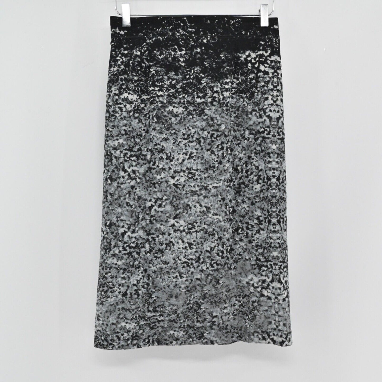 Vtg ISSEY MIYAKE Skirt Womens Size S Midi Wrap Black Ombre Print Grunge Boho Y2k