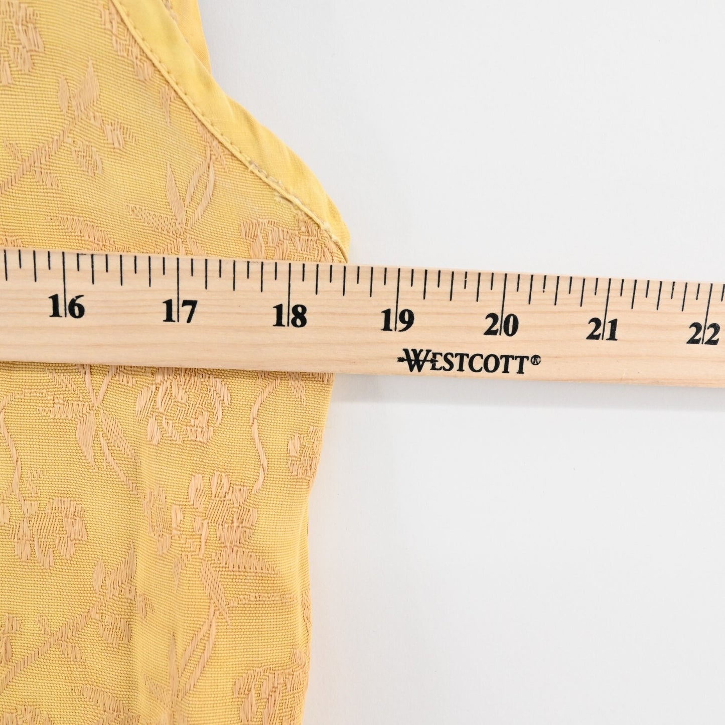 CITRON Bohemian Dress Size M Mixed Print Jacquard Sleeveless Yellow Maxi Shift