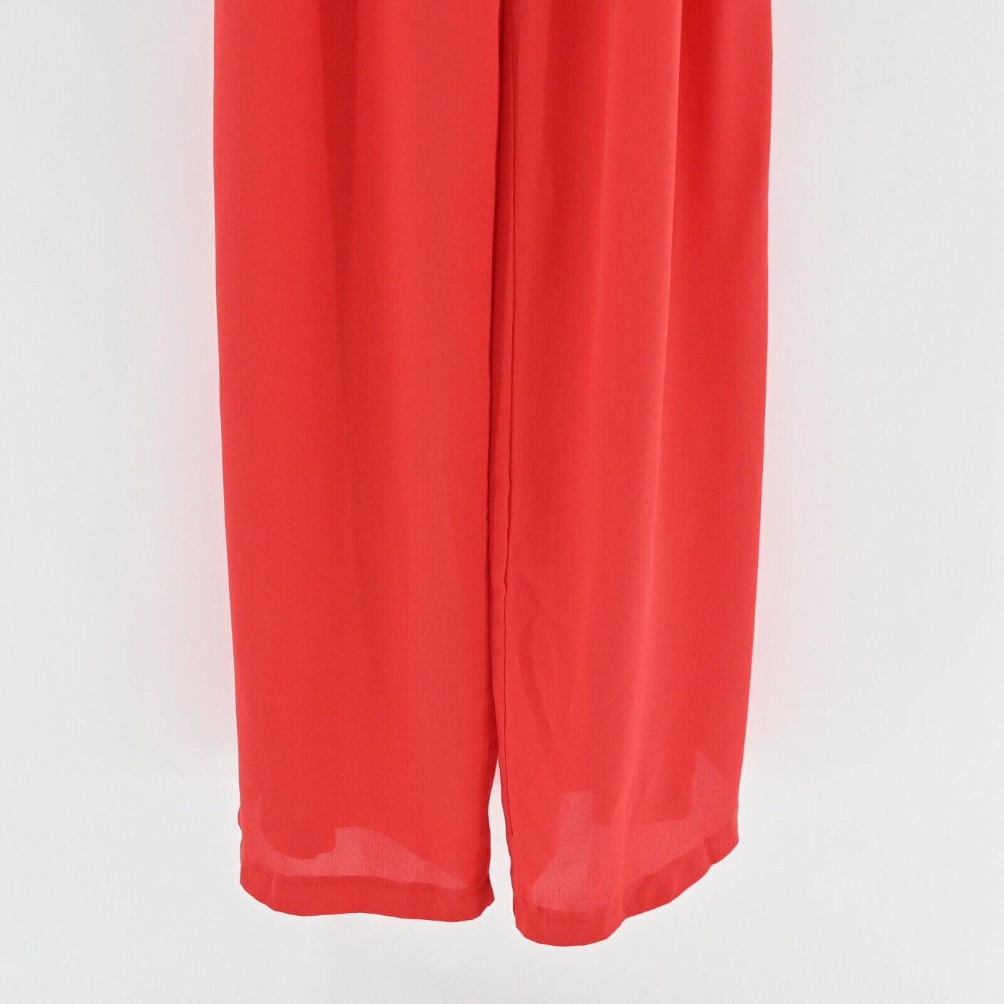 VAVA Jumpsuit Womens Size S Joy Han Red Wide Leg Off Shoulder Floral Embroidered