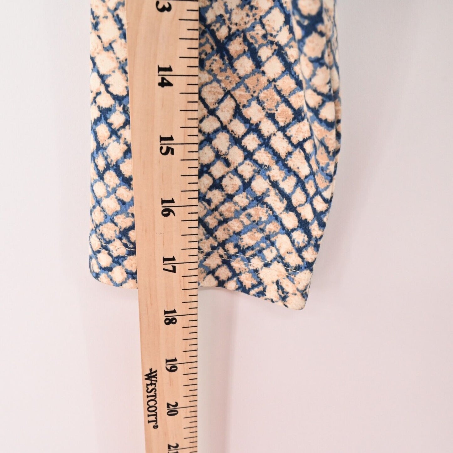 J MCLAUGHLIN Dress Size XS Catalina Cloth Ruched Sheath Quarter Sleeve Printed