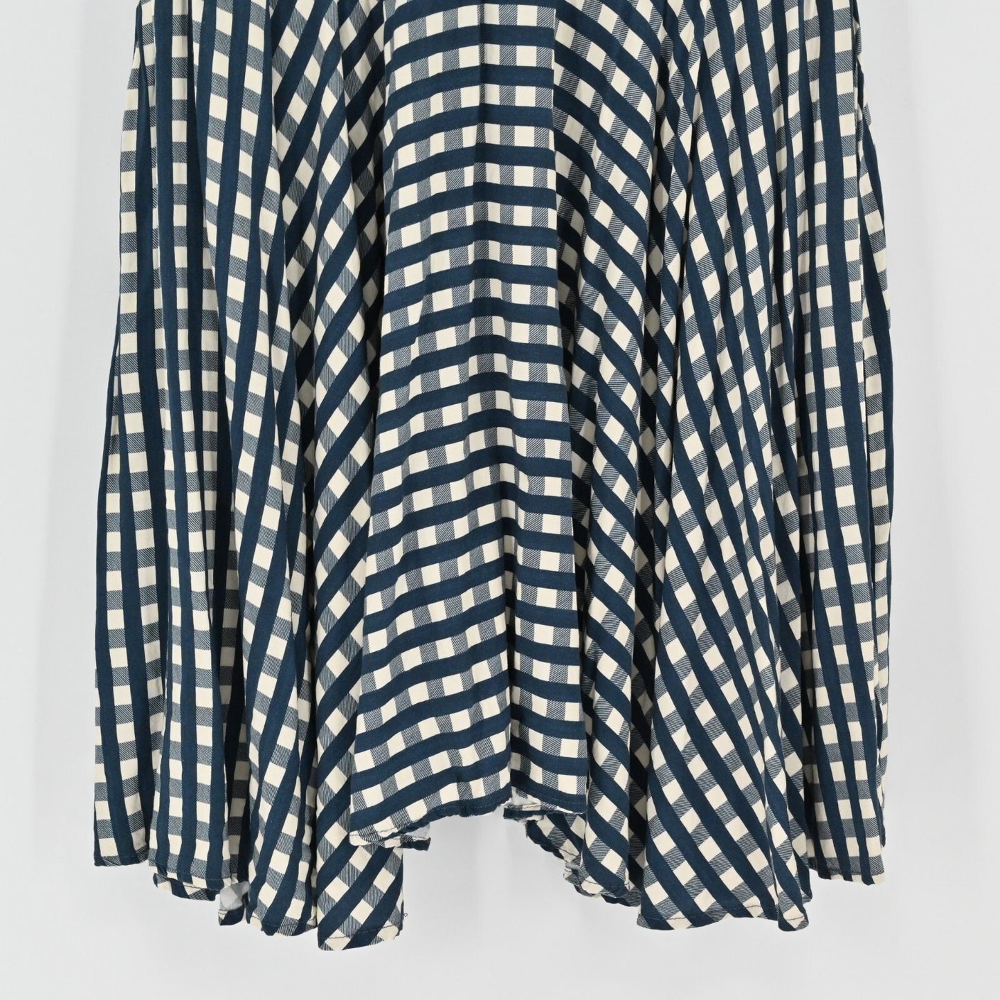 VINEYARD VINES Womens Gingham Moonshine Dress Size XS Navy Blue Tie Sleeveless