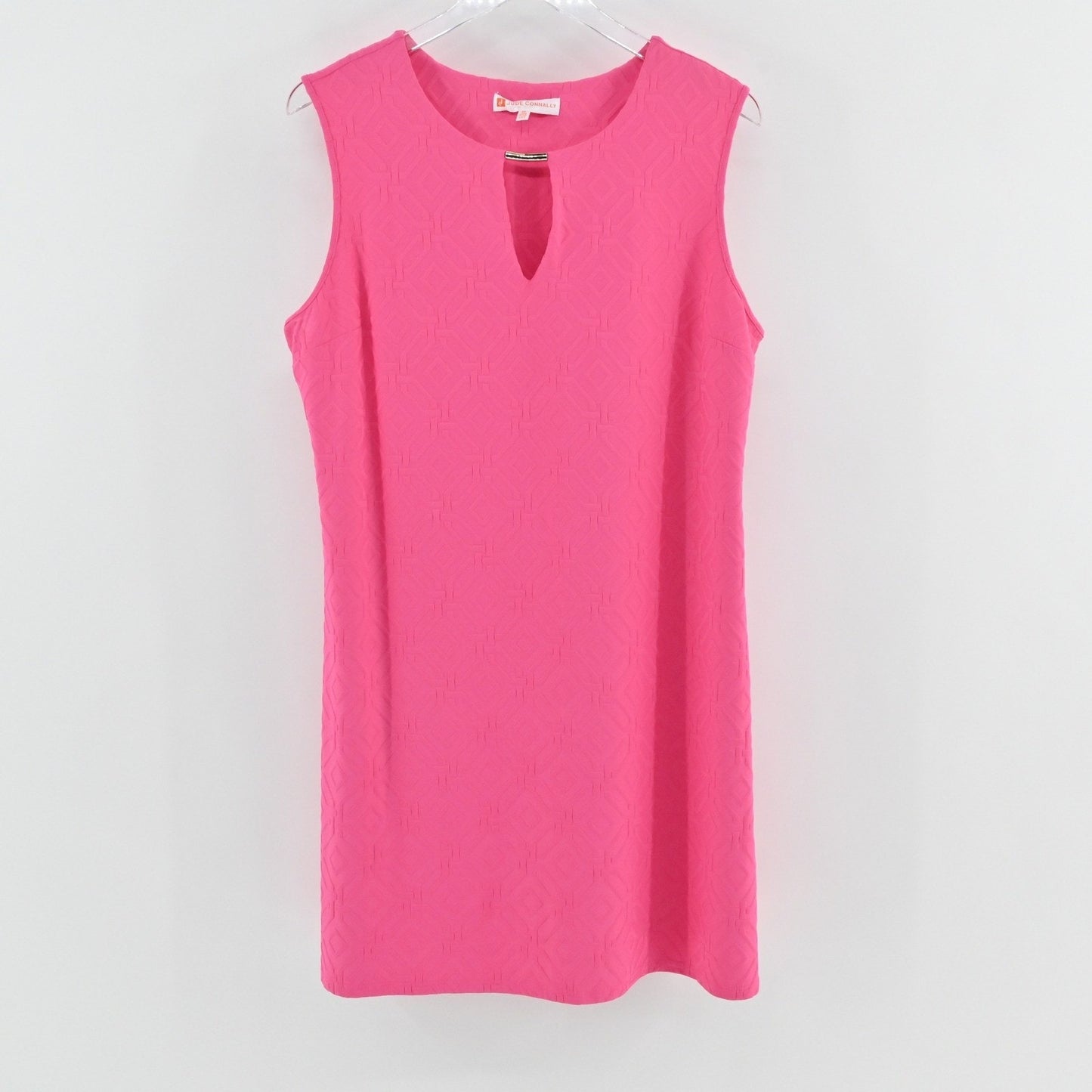 Jude Connally Presley Dress Size XL Pink Sleeveless Grand Links Spring Geometric