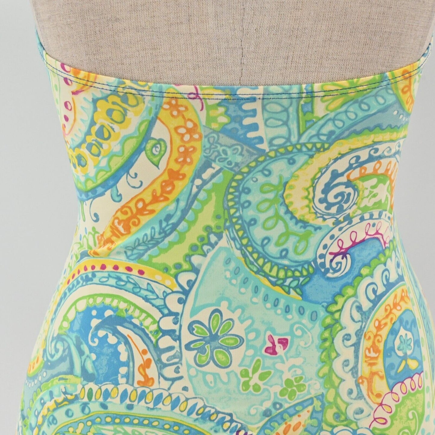 LRL Womens Size S Paisley Print Tankini Swimsuit Top Multicolor RALPH LAUREN