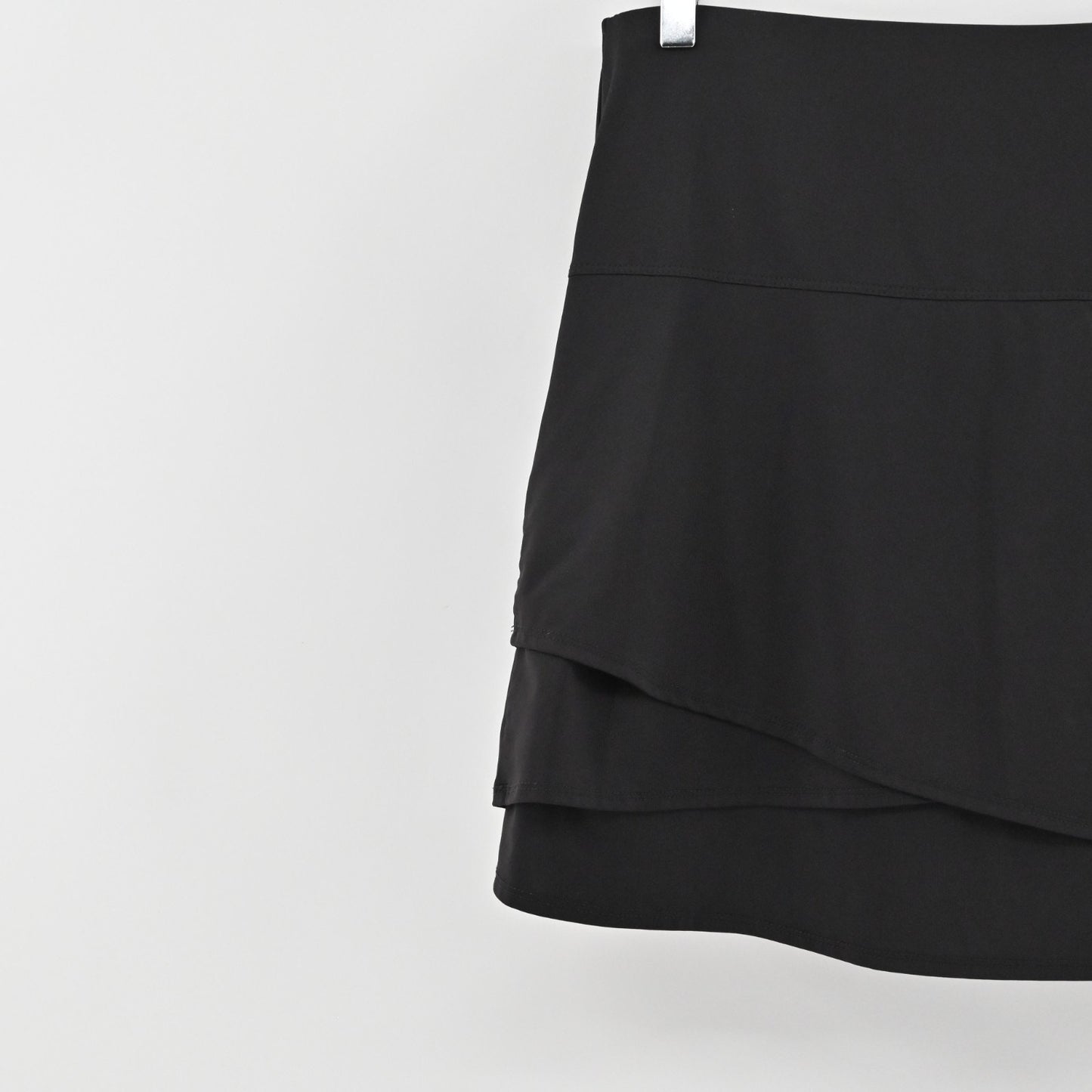 Lucky in Love Scallop Short Golf Skort Size L Black Tennis Athletic Pickle Ball