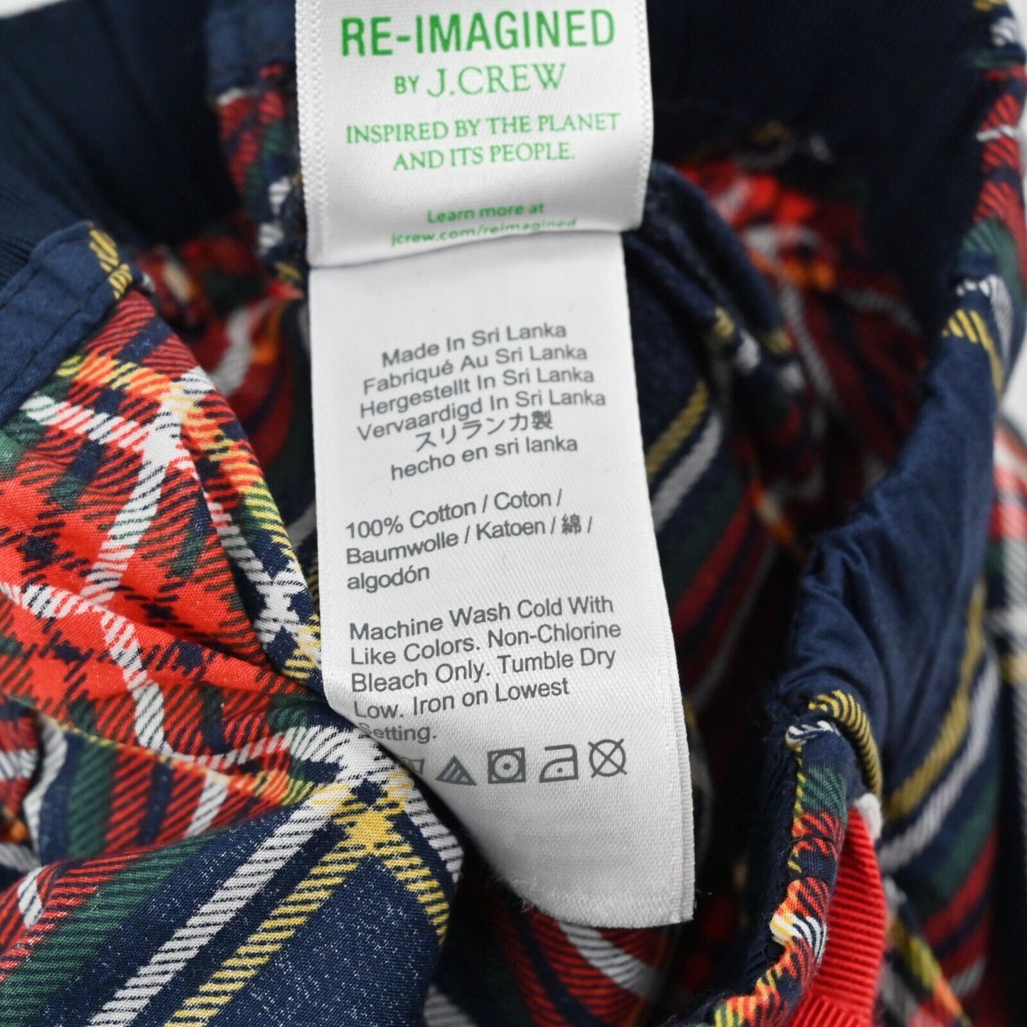 J CREW Womens Size XS Cotton Poplin Stewart Tartan Plaid Print Pajama Pants PJs