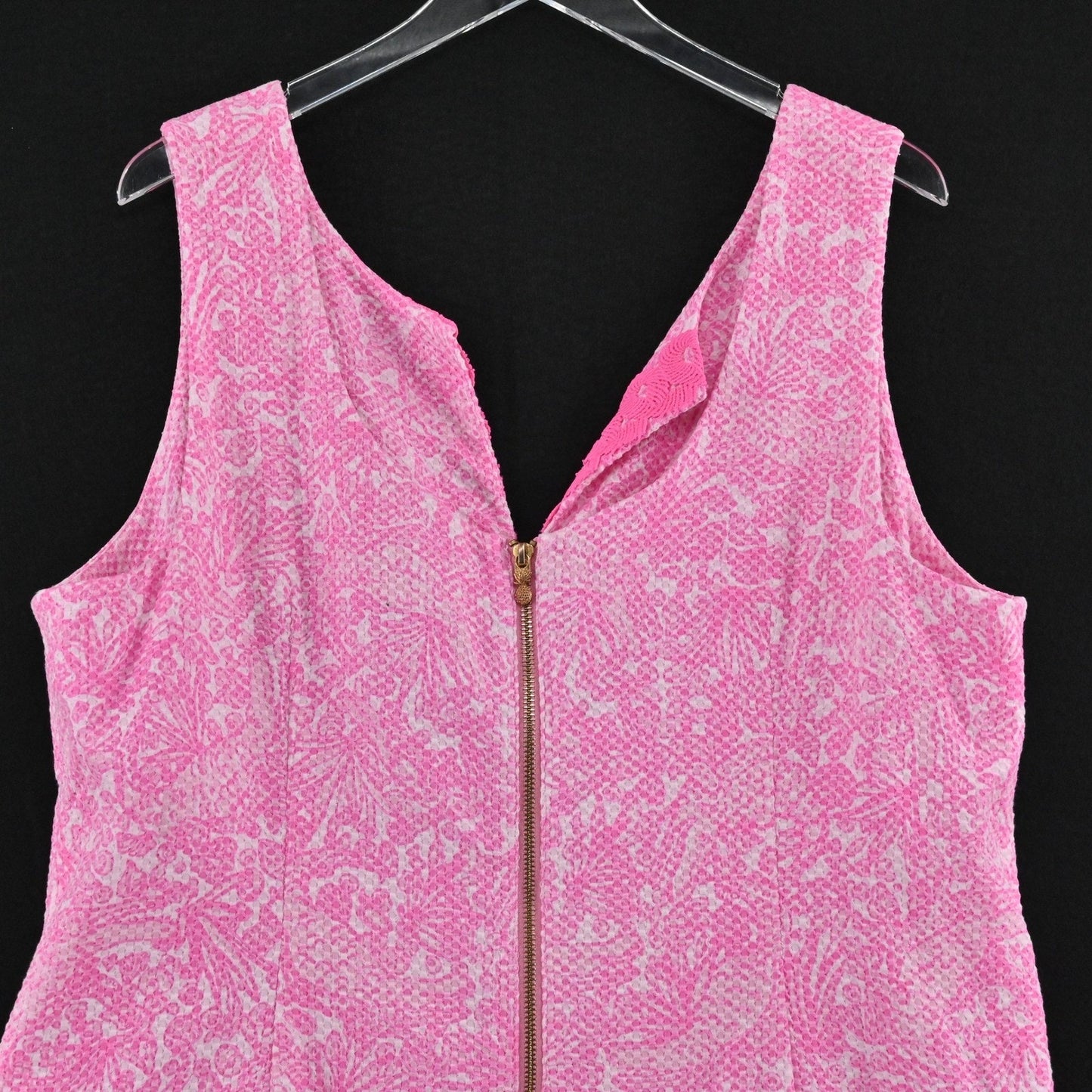 Lilly Pulitzer for Target See Ya Later Dress Size 22W Pink White Sleeveless Bold