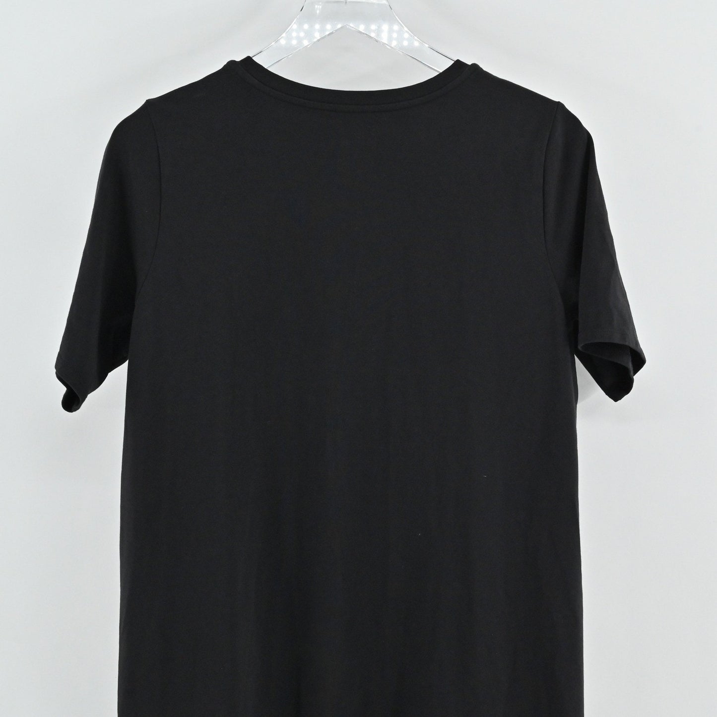 Eileen Fisher Womens Organic Cotton Midi Dress Size M Black Minimalist Lagenlook