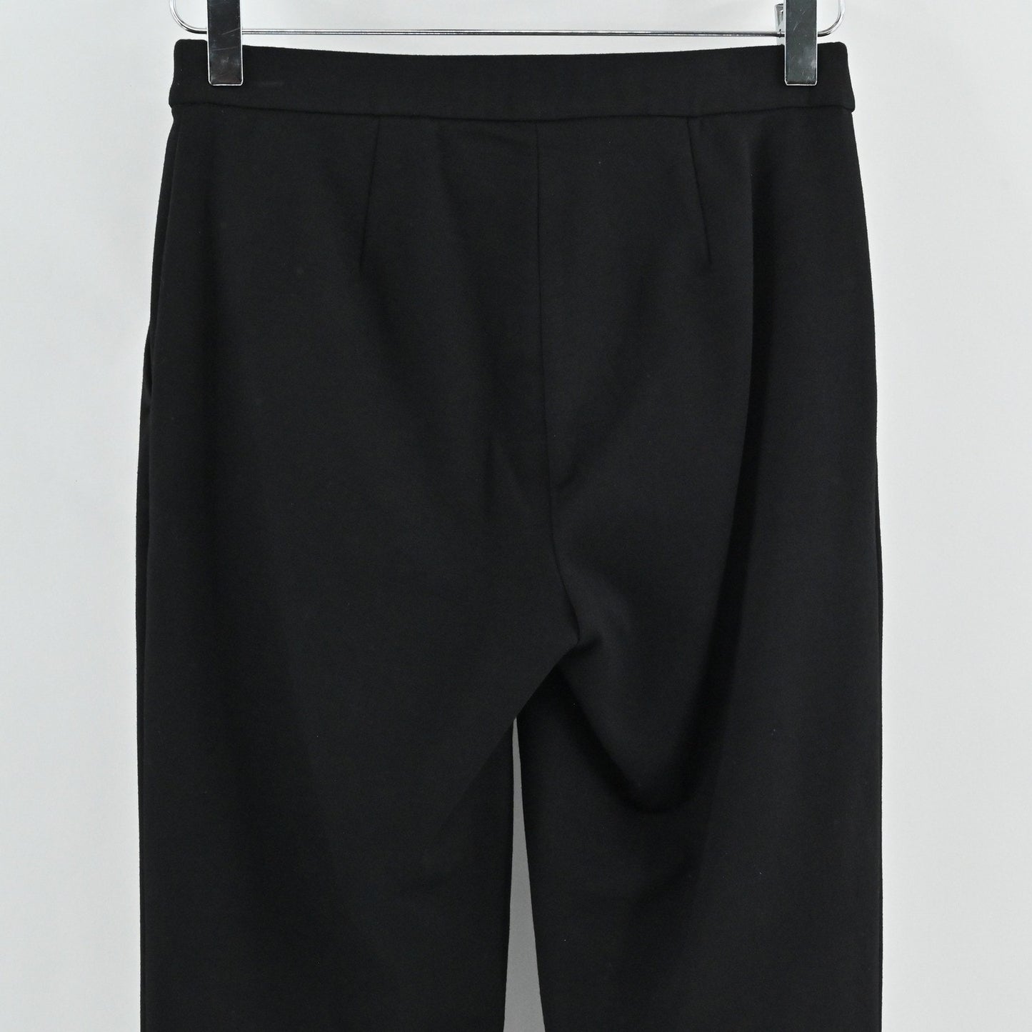 Theory Womens Dress Pants Size 0 Black Straight Leg Ponte Knit Career Minimalist