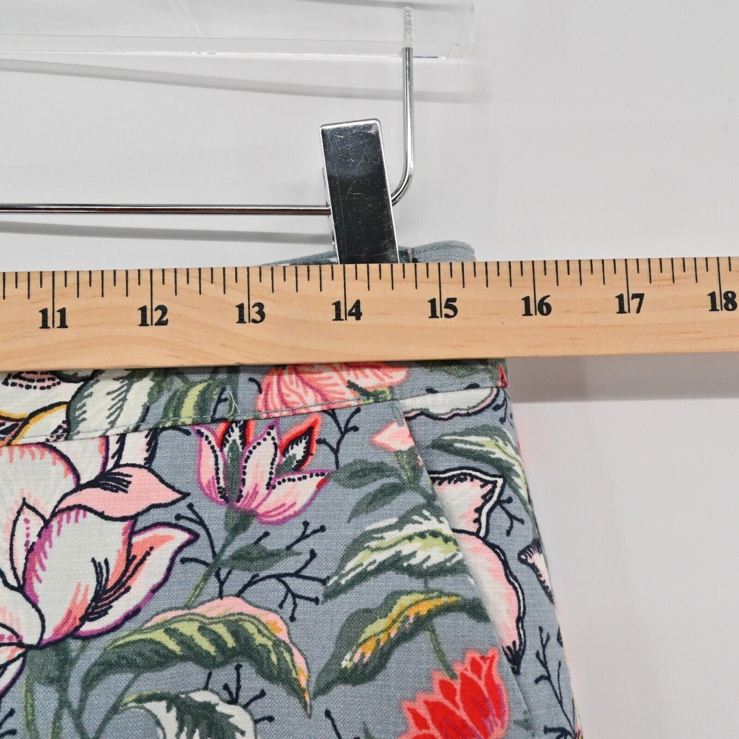 LOFT Skirt Womens Sz 6 Floral Print Straight Shift Pockets Cotton Multicolor NEW