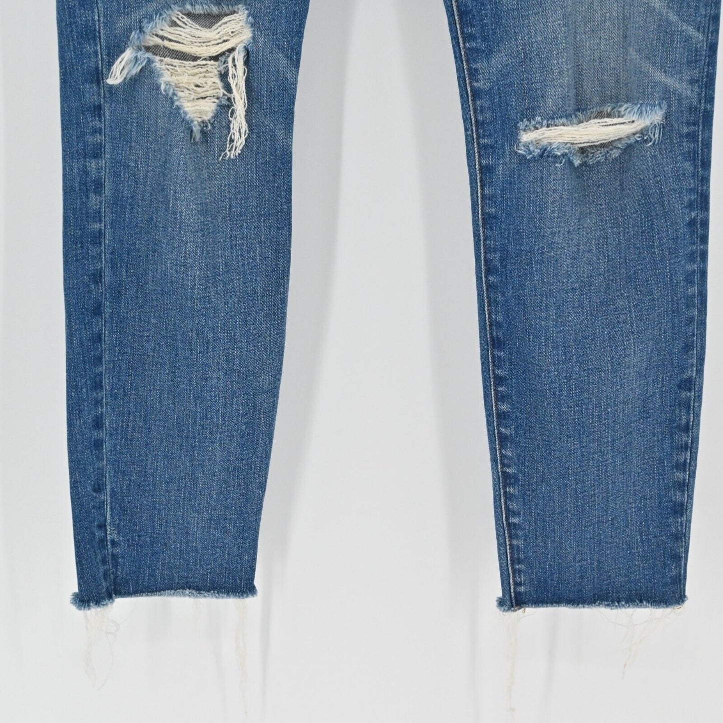 MADEWELL 9 High Rise Skinny Jeans Womens Size 27 Crop Stretch High Distressed