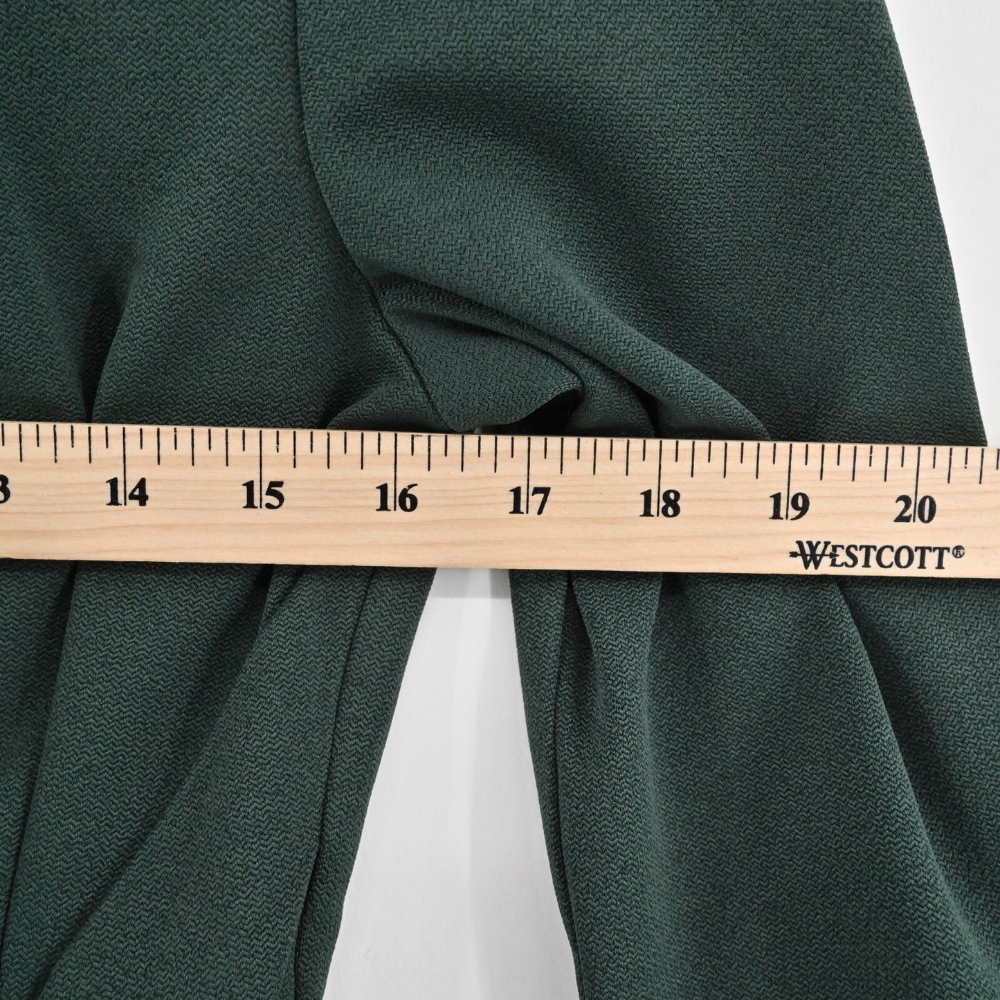 ZARA Womens Skirt Set Size XS Pleated Velour Emerald Green Blouse Retro Career