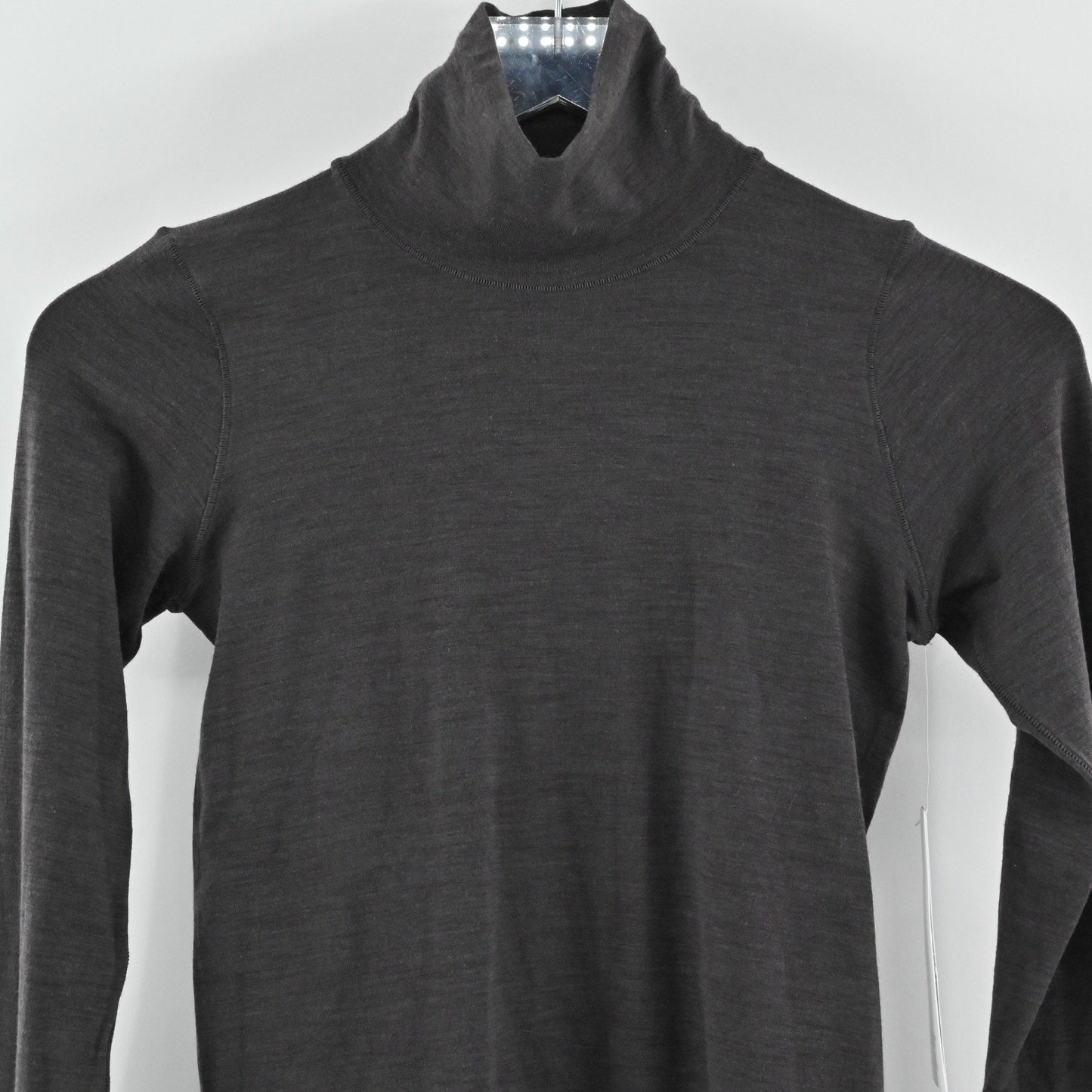Athleta Foresthill Ascent Turtleneck Top Womens XS Brown Wool Blend Long Sleeve