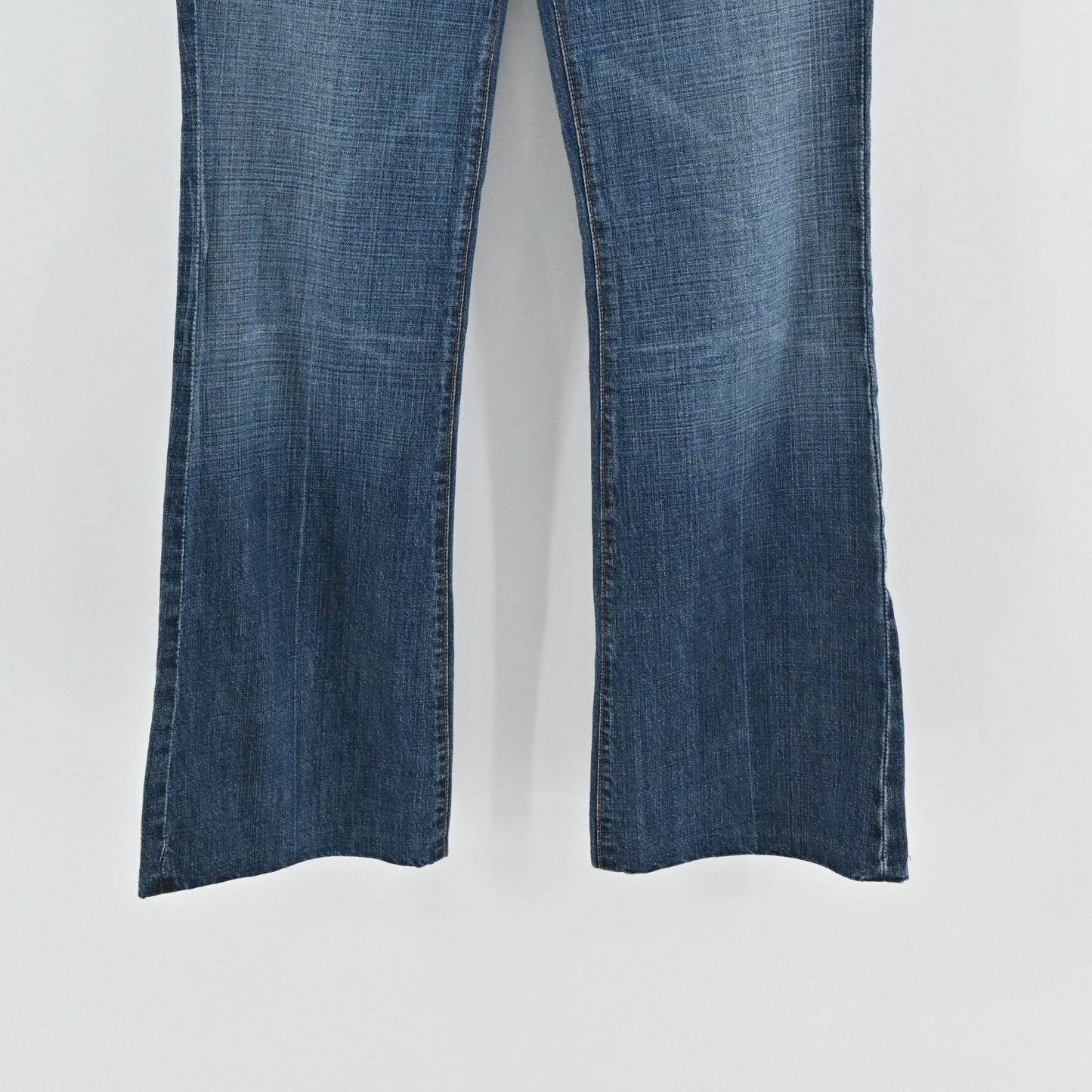 7FAM Womens Dojo Wide Leg Flare Jeans Size 30 Stretch Denim Medium Western USA
