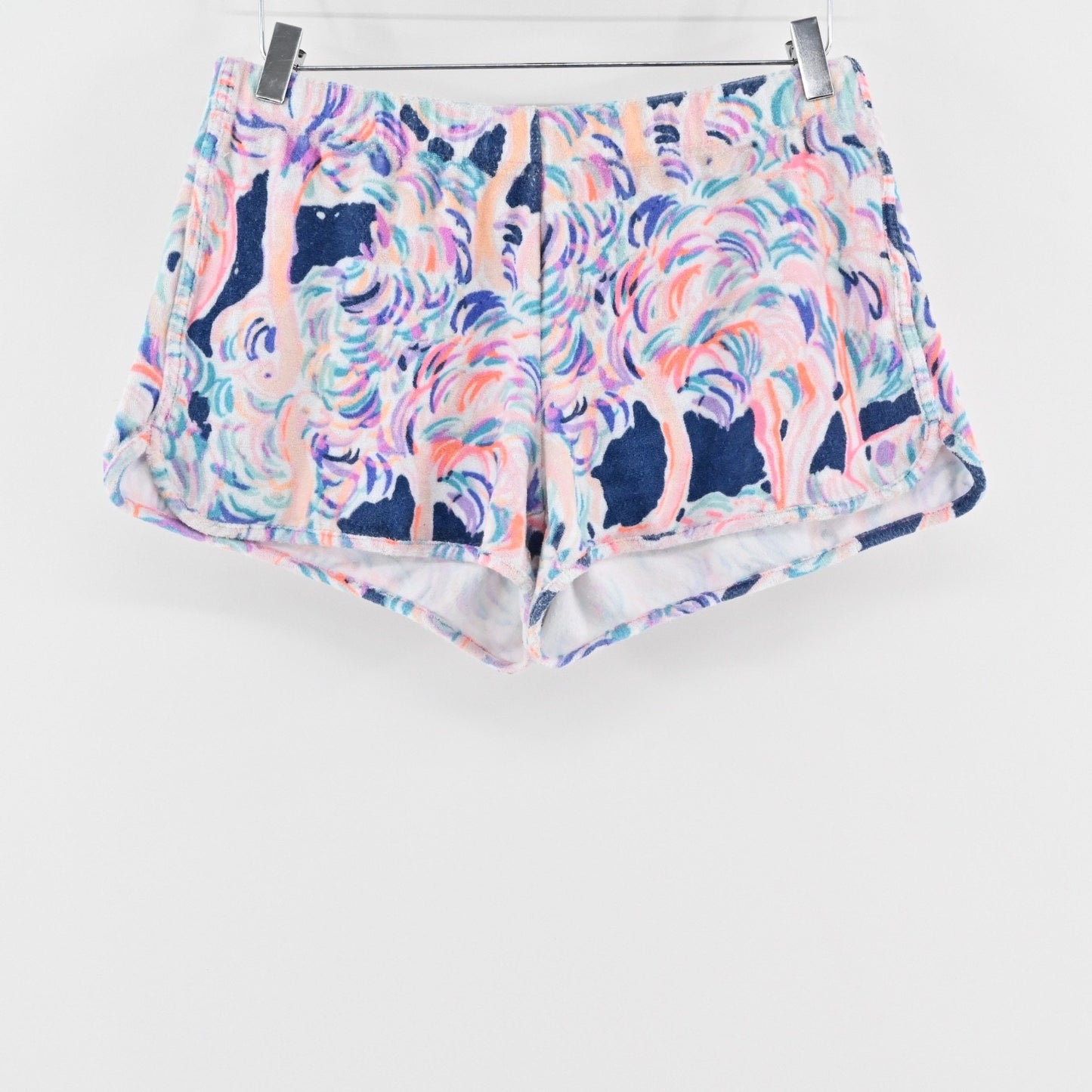 LILLY PULITZER Womens Dossie Terry Set Size M Navy Pelican Pink Head In The Sand