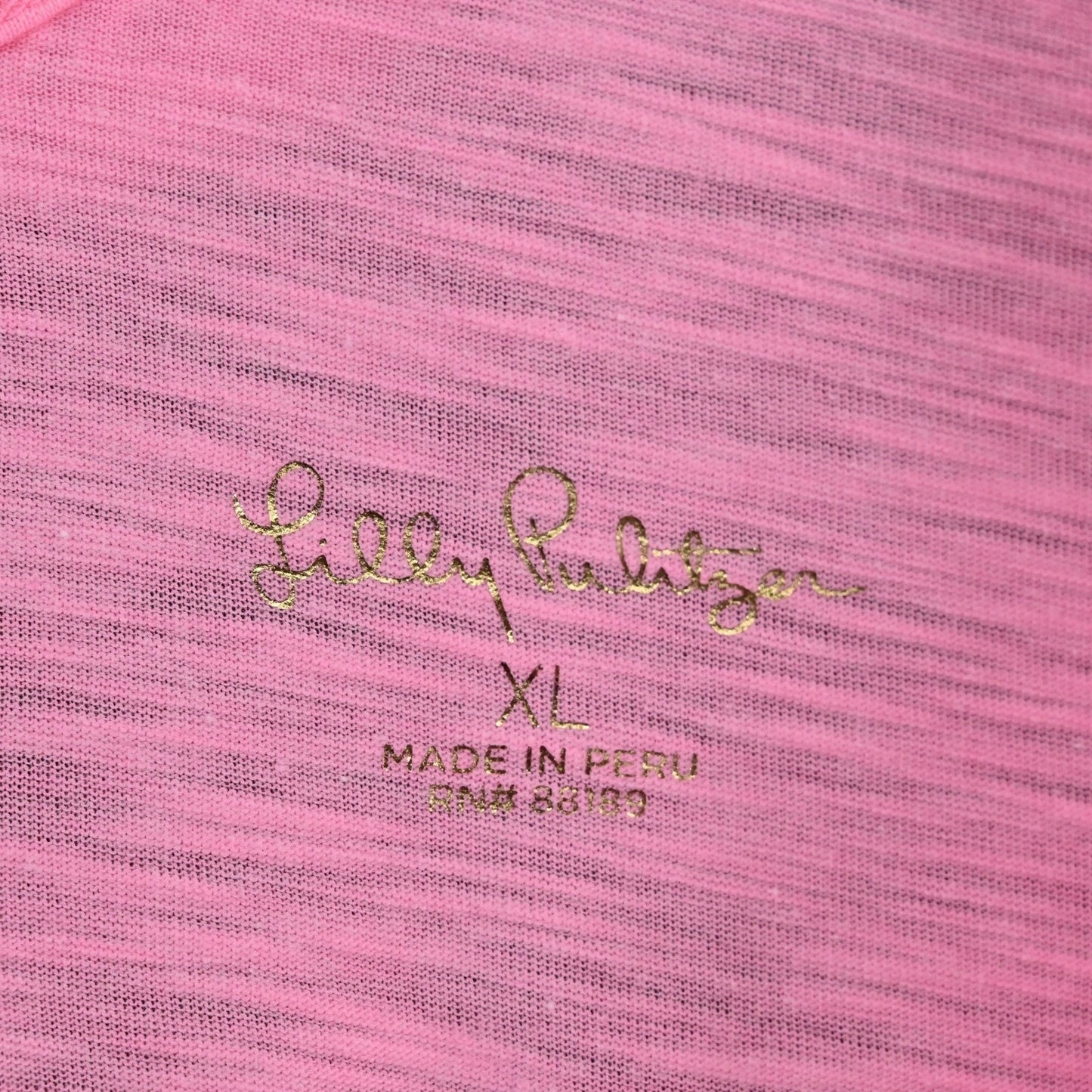 Lilly Pulitzer Womens Gigi Ruffle Top Size XL Pink Shandy Sleeveless Tank Casual