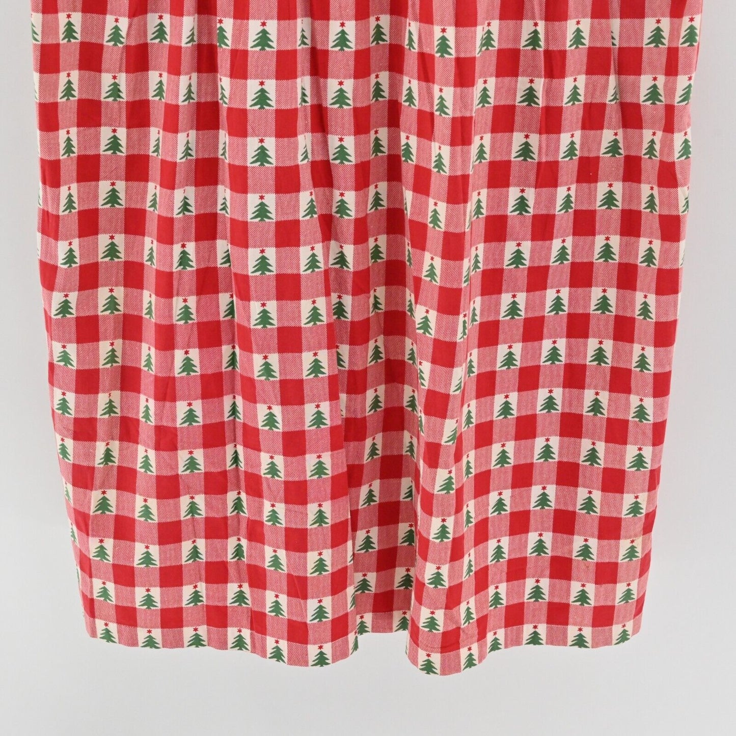 Vtg JG HOOK Dres Size 3XLX Sleeveless Christmas Tree Button Primative Cabincore