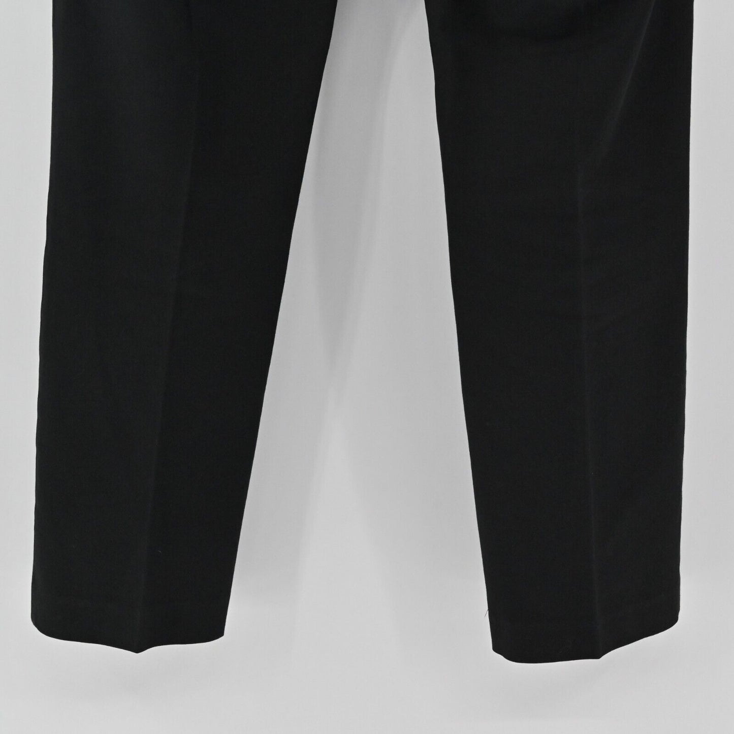 Vtg CHICOS Pants Womens Sz 6 Black Stretch Cotton Trouser Slim Leg Mid Rise 00s